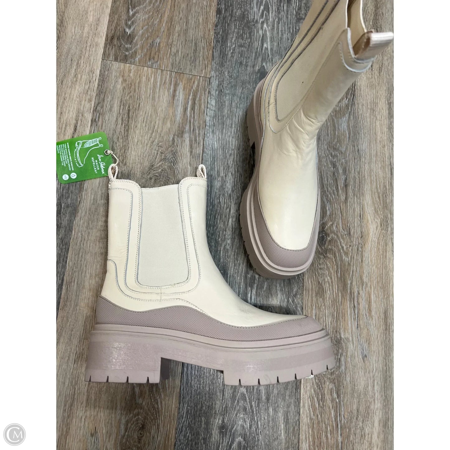 Boots Ankle Heels By Sam Edelman In Cream, Size: 7.5