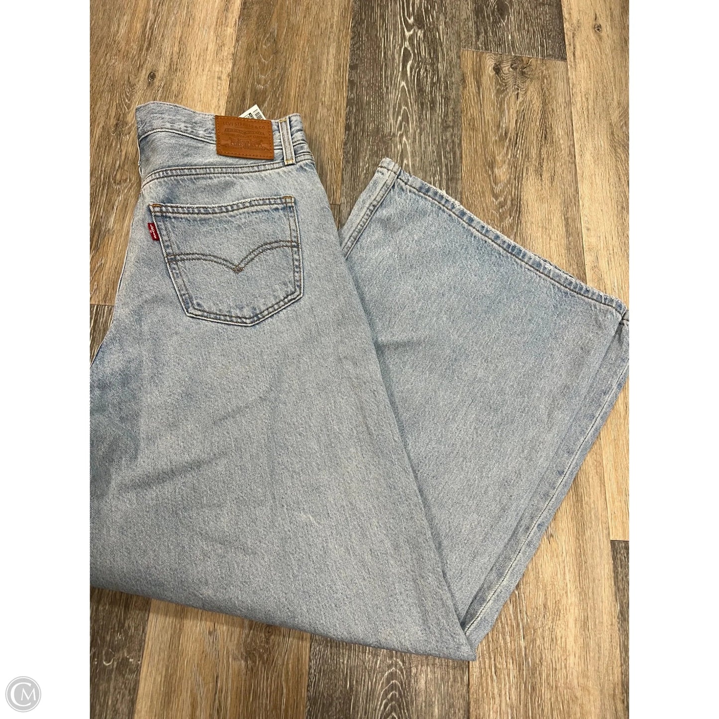 Jeans Wide Leg By Levis In Blue Denim, Size: 6/28