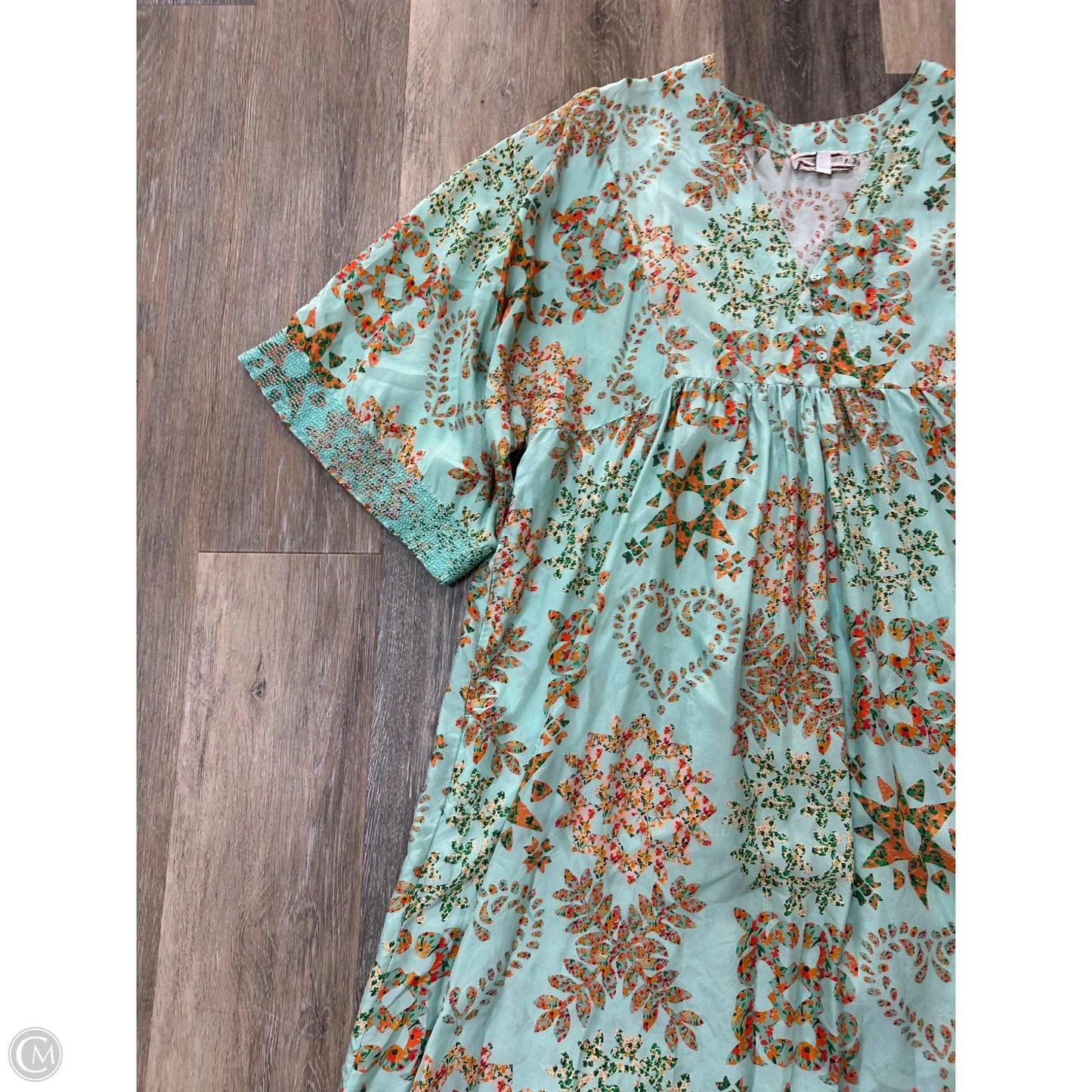 Dress Casual Maxi By Johnny Was In Blue, Size: L