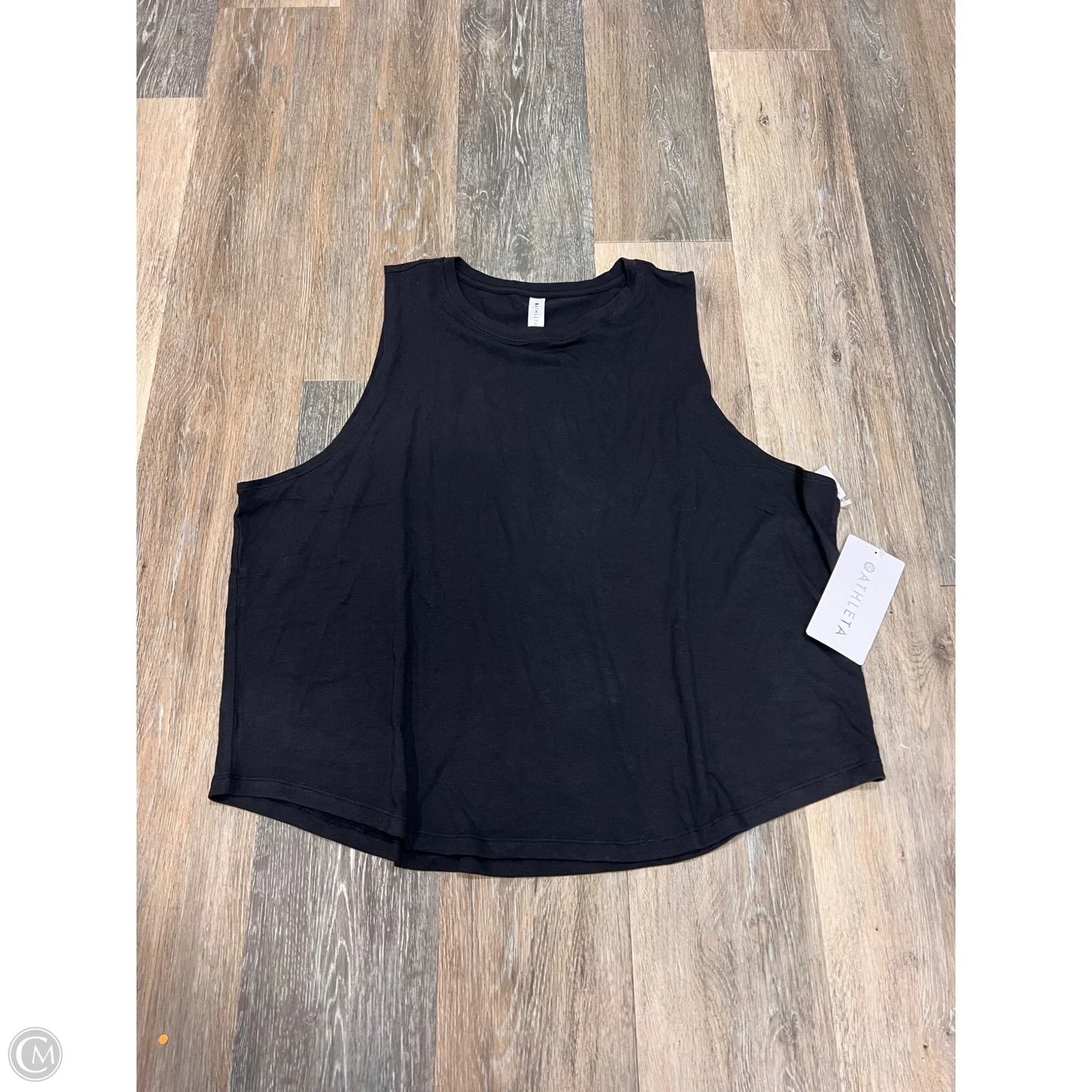 Athletic Tank Top By Athleta In Black, Size: 1x