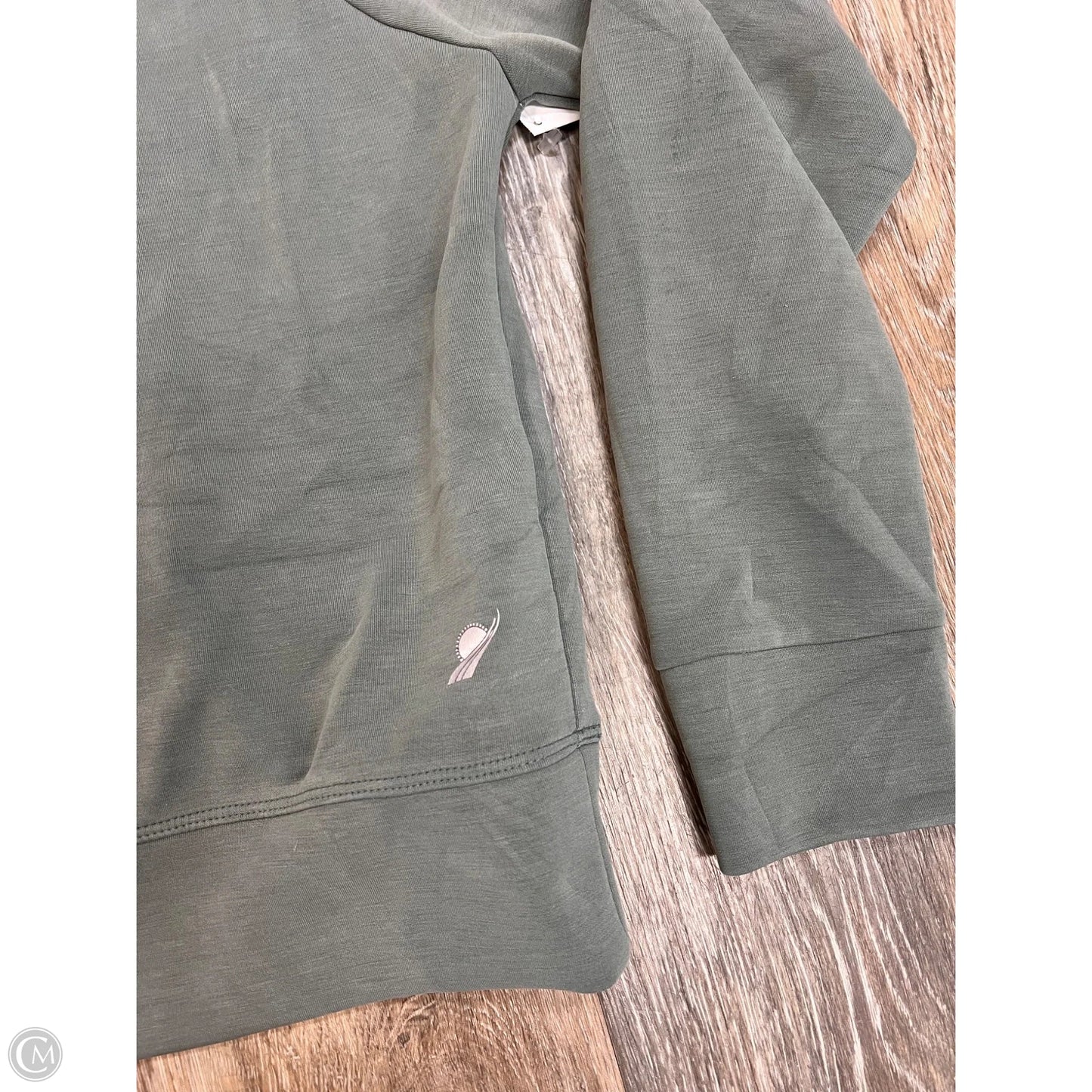 Athletic Sweatshirt Hoodie By Fundamental Coast In Green, Size: M