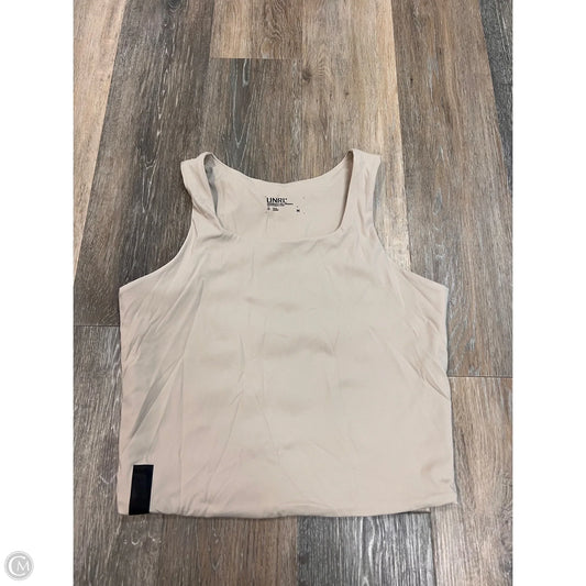 Athletic Tank Top By UNRL In Tan, Size: M