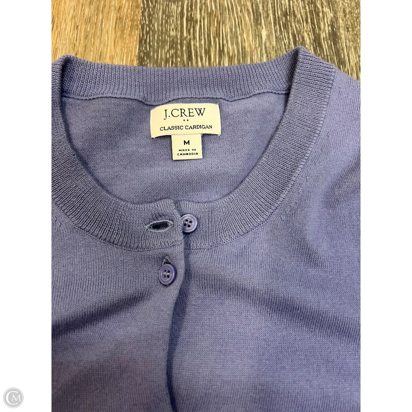 Sweater Cardigan By J. Crew In Purple, Size: M