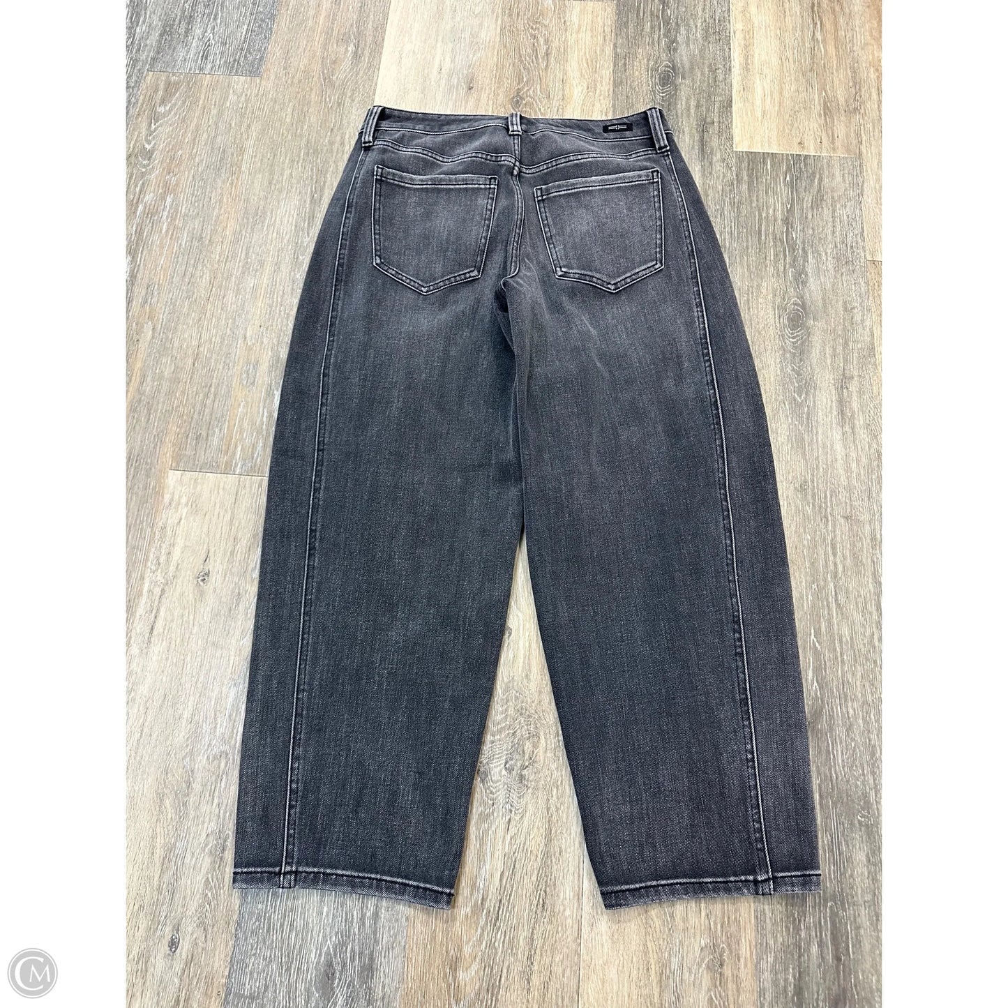 Jeans Straight By Liverpool In Grey Denim, Size: 4