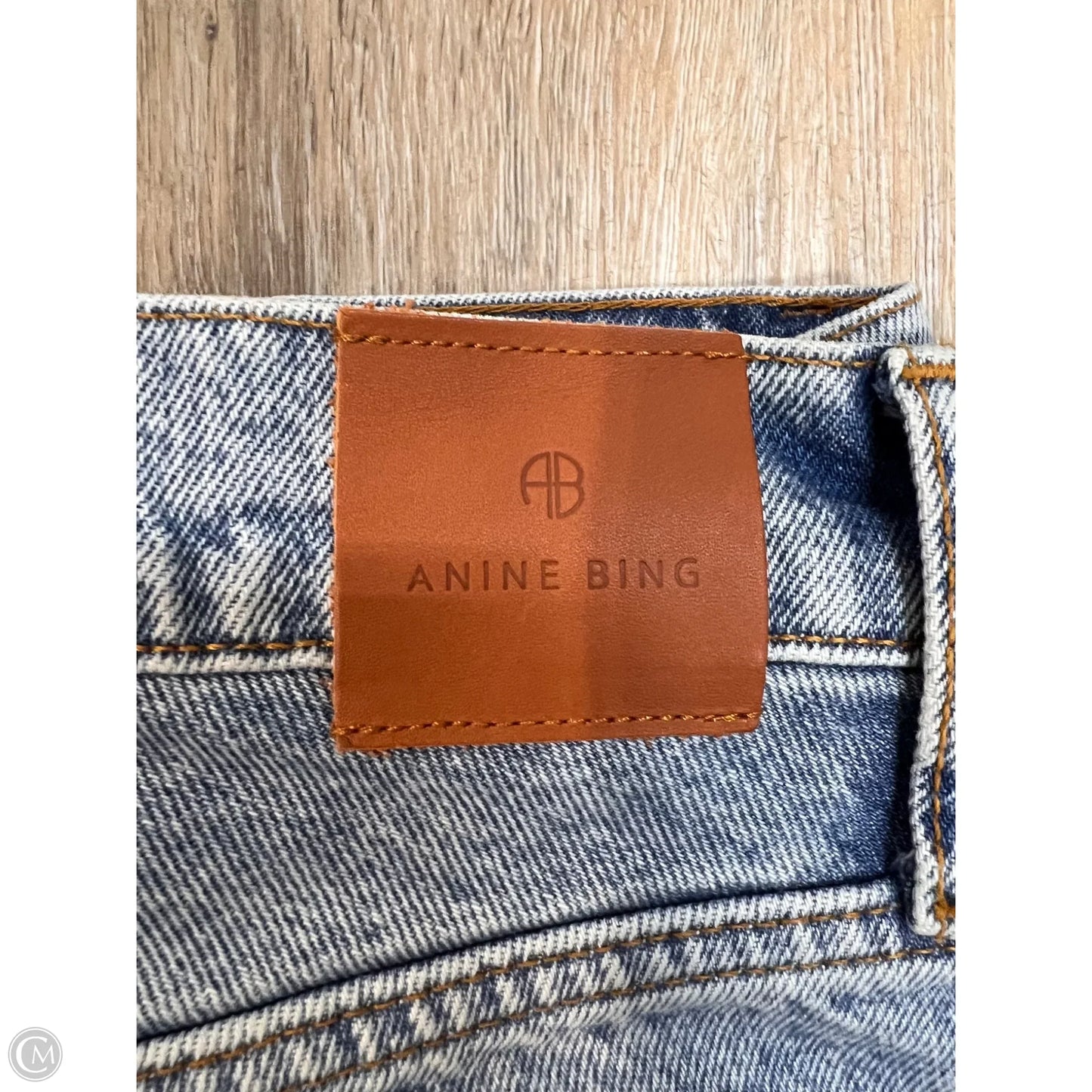 Jeans Designer By Anine Bing In Blue Denim, Size: 0/24