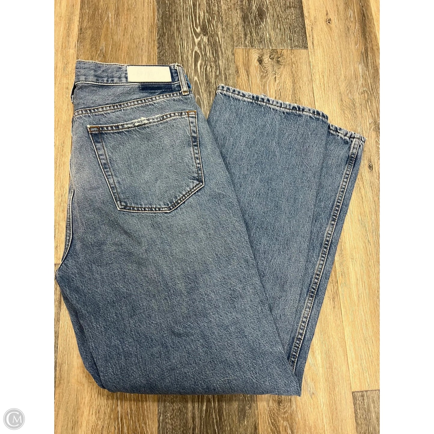 Jeans Straight By Re/Done In Blue Denim, Size: 12