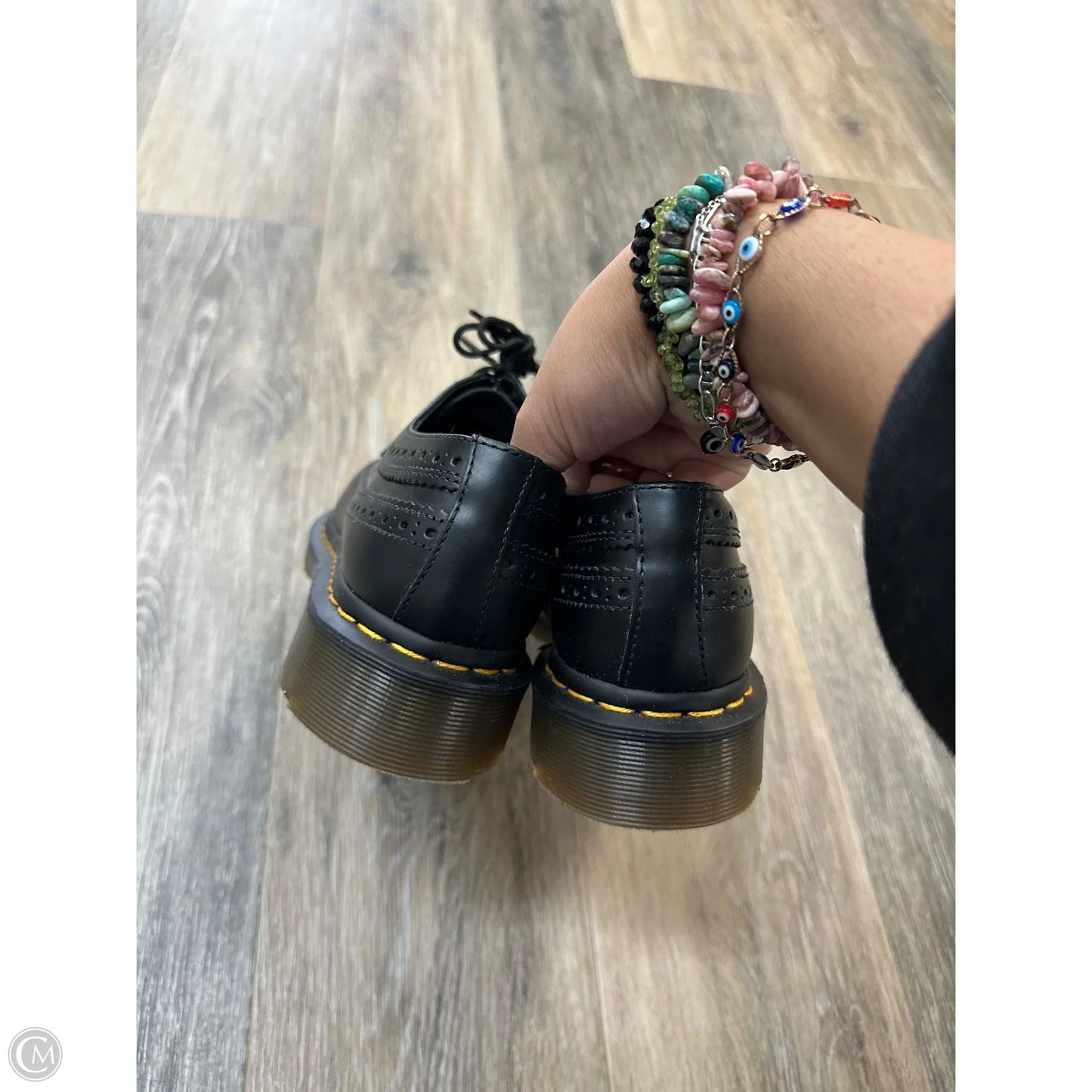 Shoes Flats By Dr Martens In Black, Size: 7