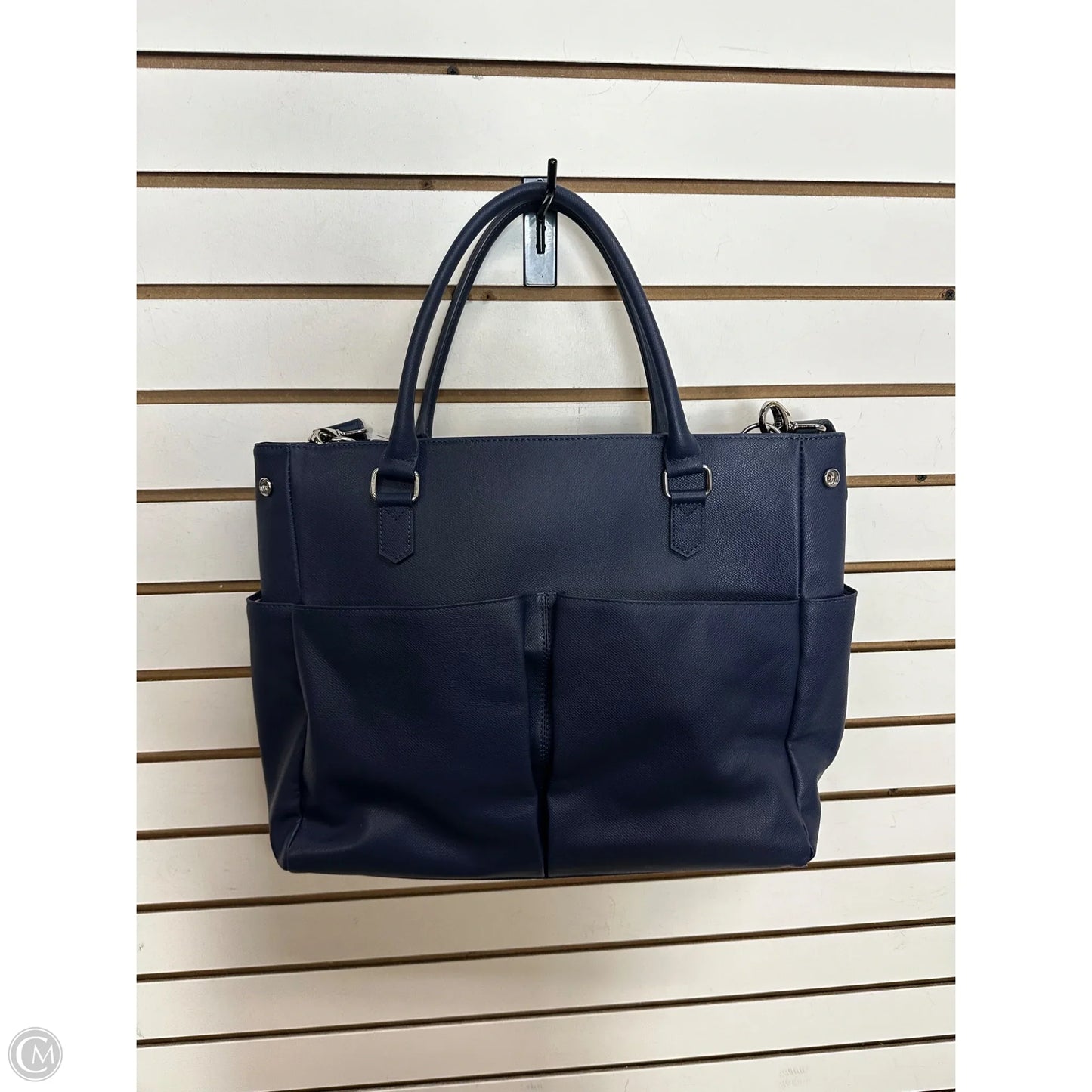 Handbag Leather By Levenger, Size: Large