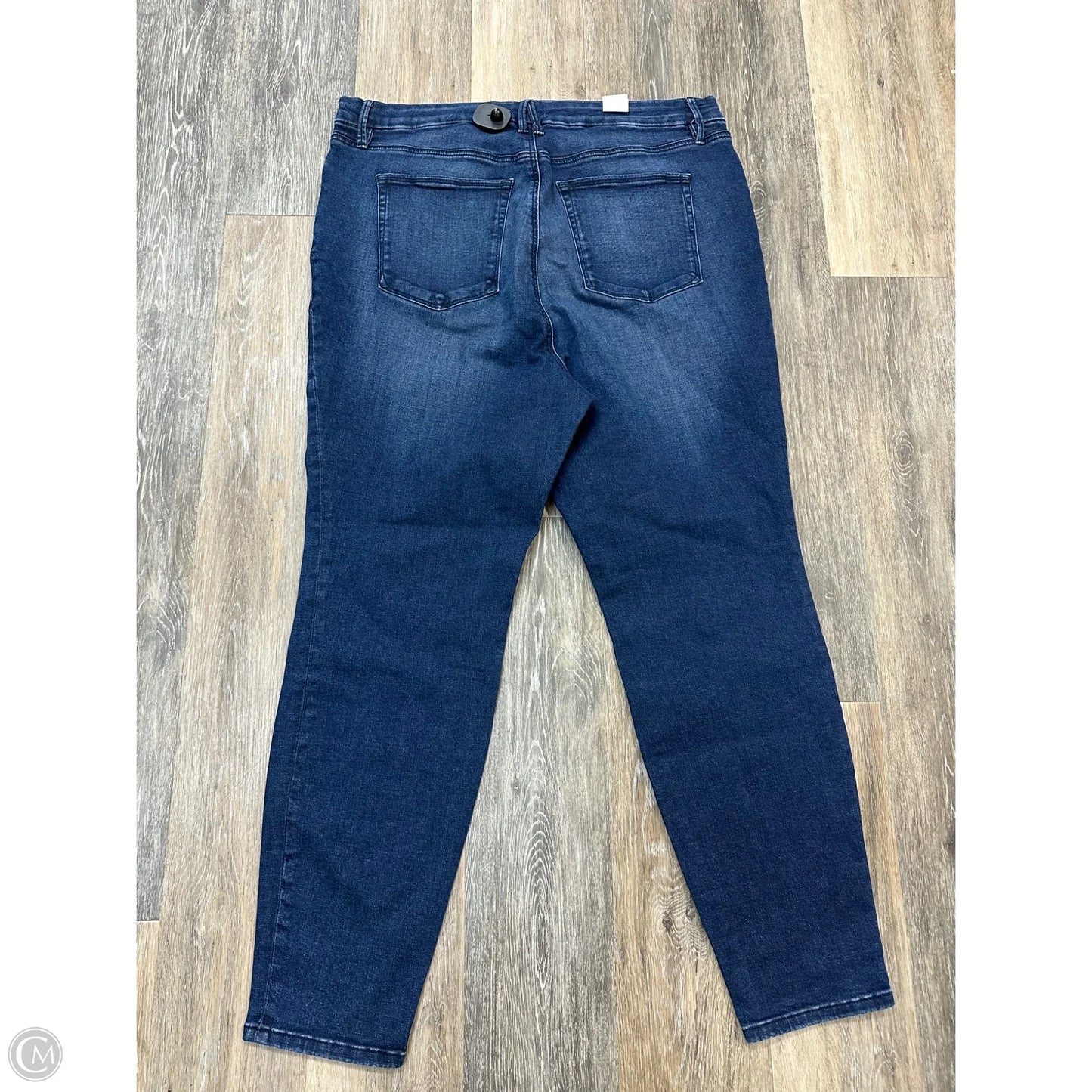 Jeans Skinny By Good American In Blue Denim, Size: 22