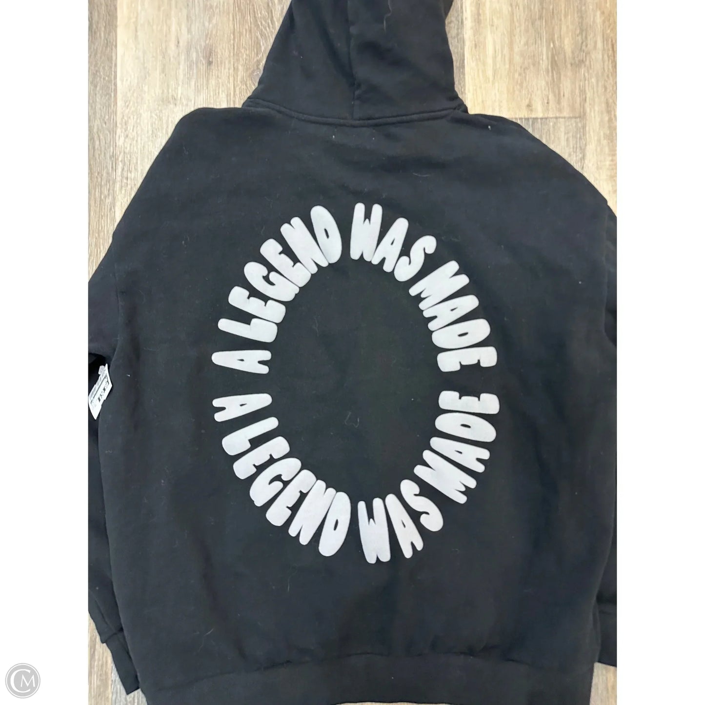 Athletic Sweatshirt Hoodie By Purely Legend In Black, Size: Xxl