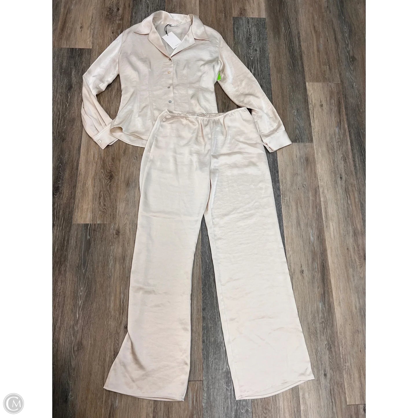 Pajamas 2pc By Zara In Cream, Size: 8