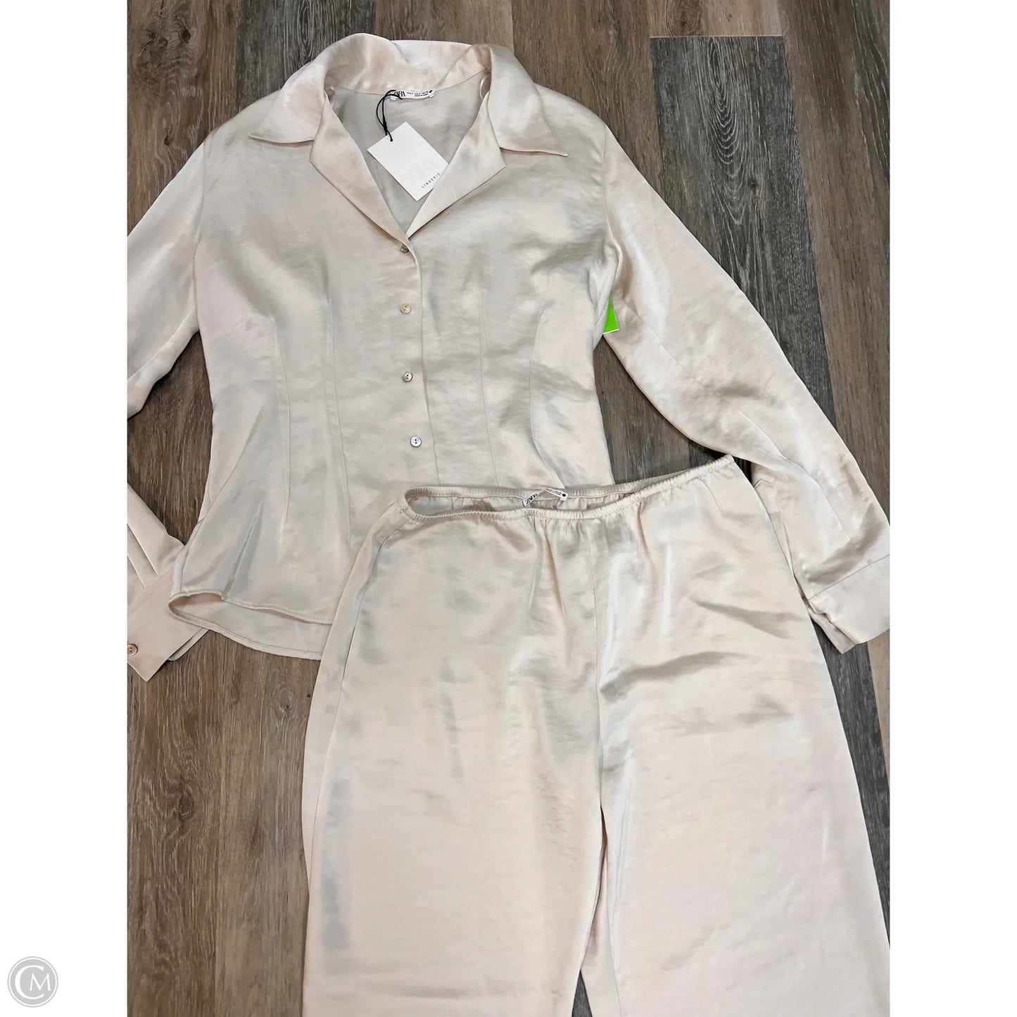 Pajamas 2pc By Zara In Cream, Size: 8