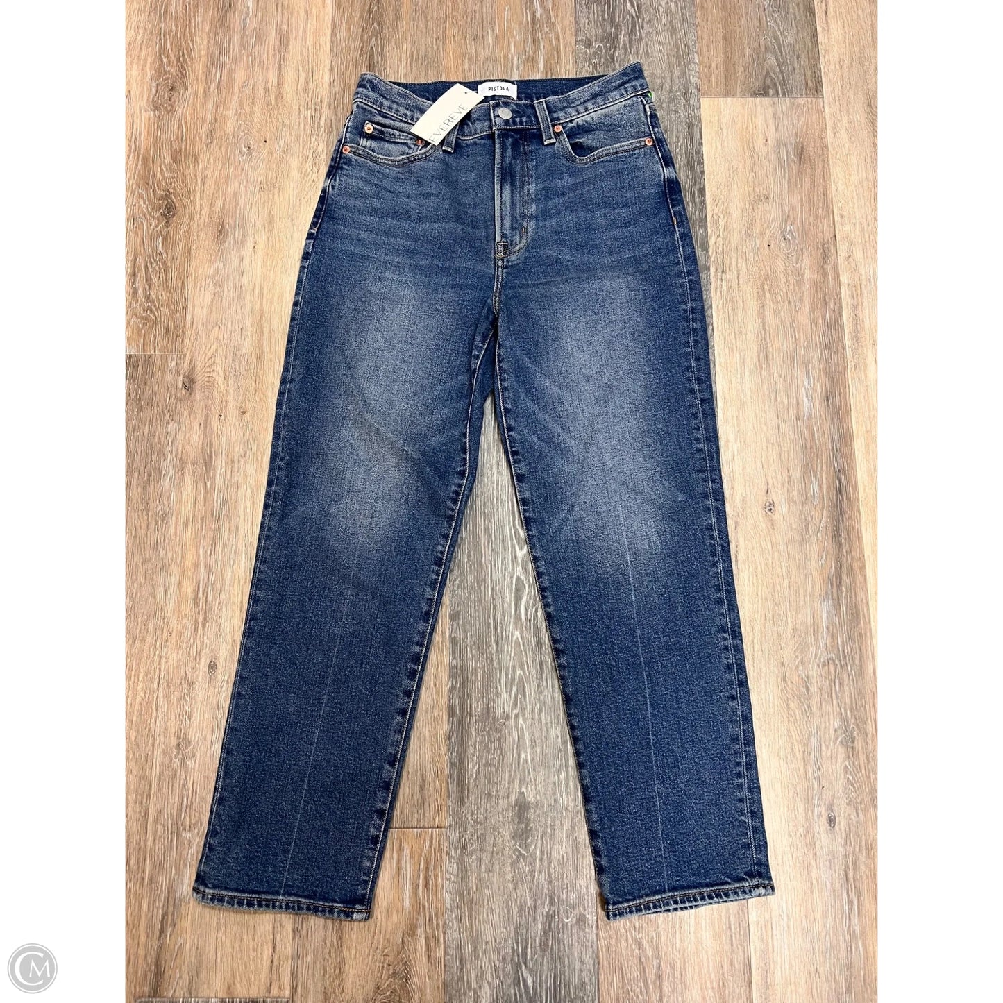 Jeans Straight By Pistola In Blue Denim, Size: 4/27