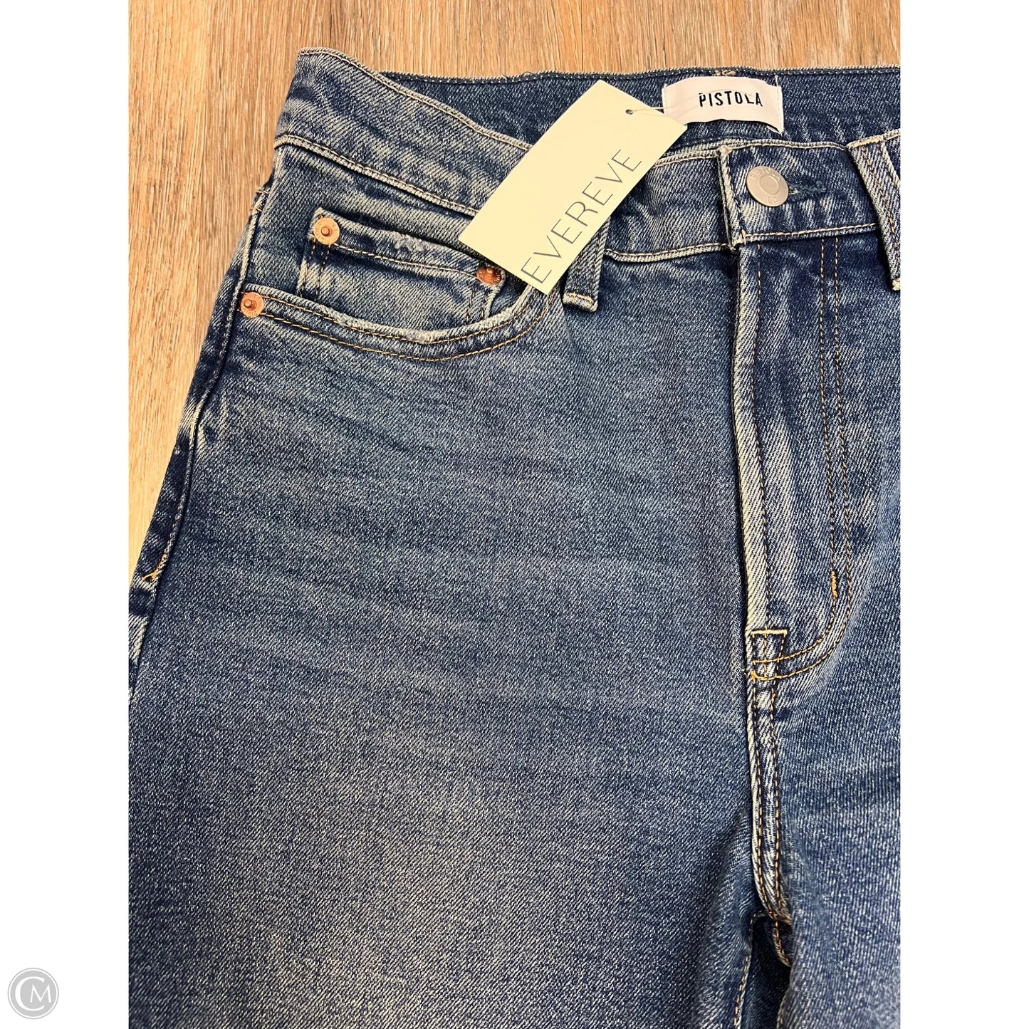 Jeans Straight By Pistola In Blue Denim, Size: 4/27
