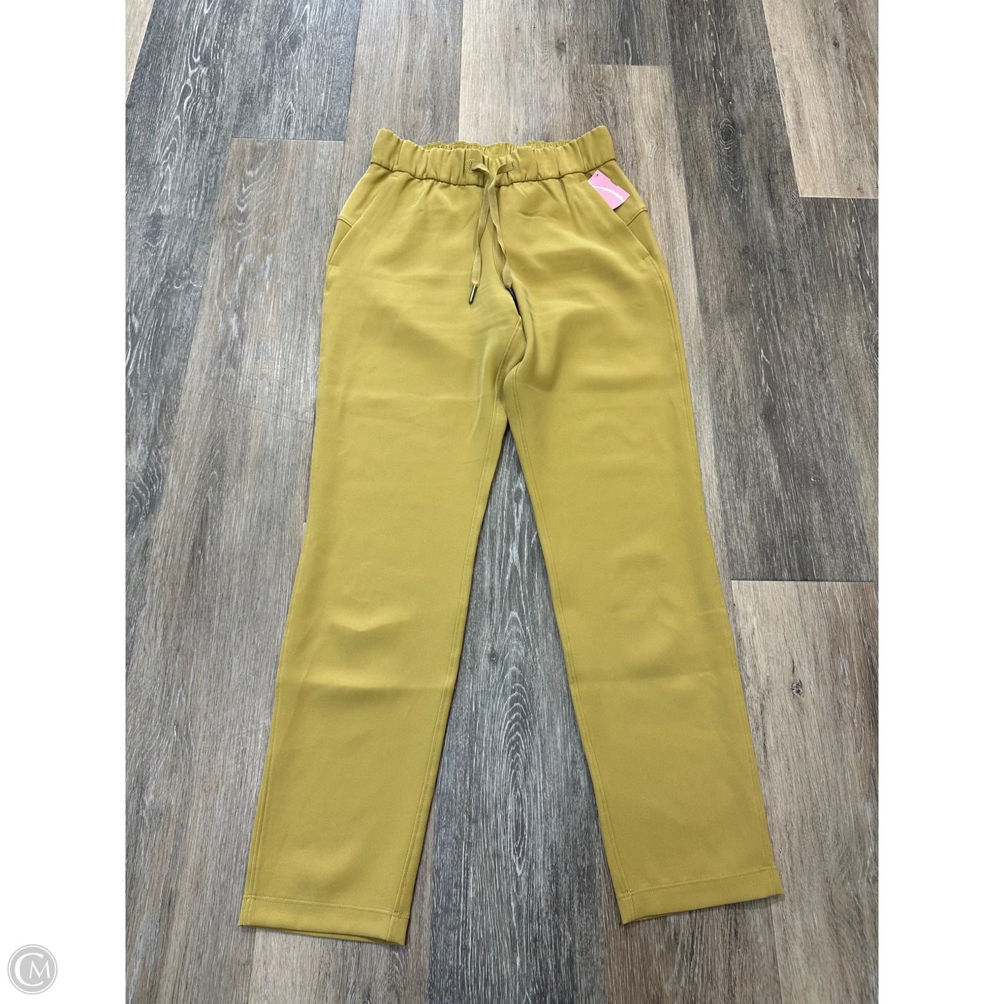Athletic Pants By Lululemon In Yellow, Size: 2
