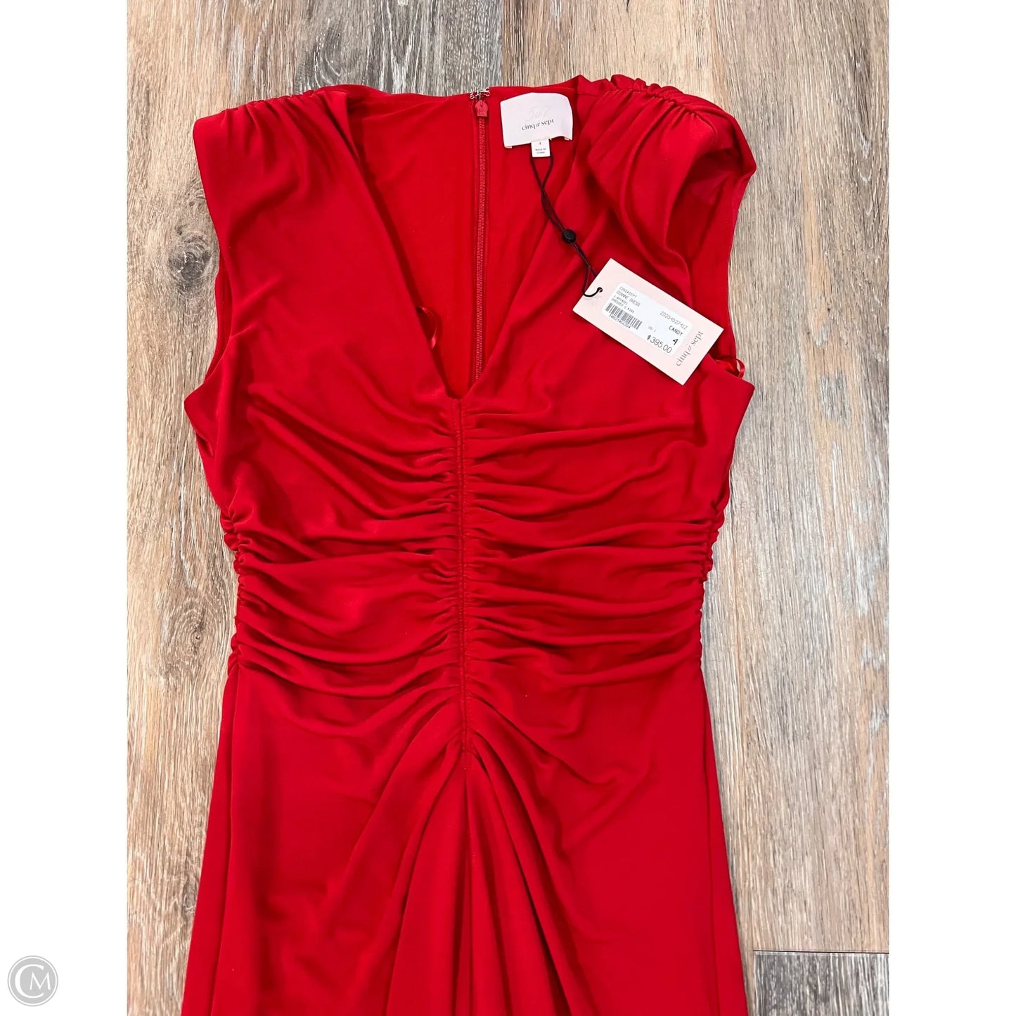 Designer Dress Party Long By Cinq à Sept In Red, Size: 4