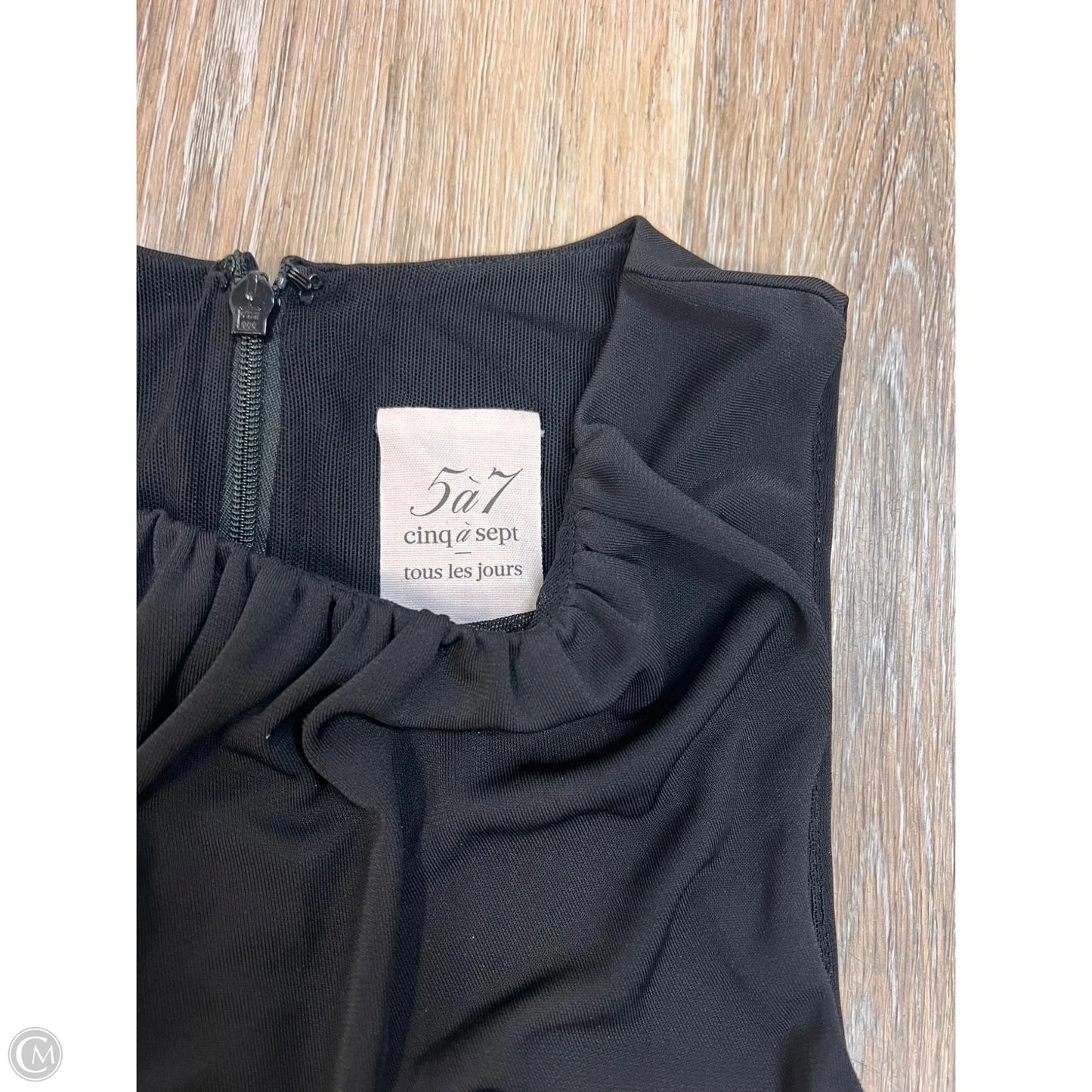 Designer Dress Party Midi By Cinq à Sept In Black, Size: S