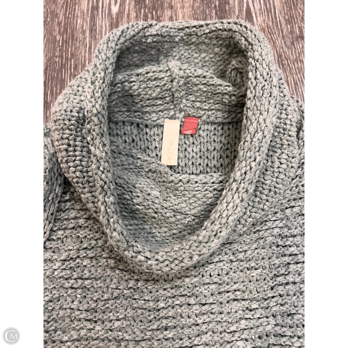 Sweater Short Sleeve By Pilcro In Grey, Size: M