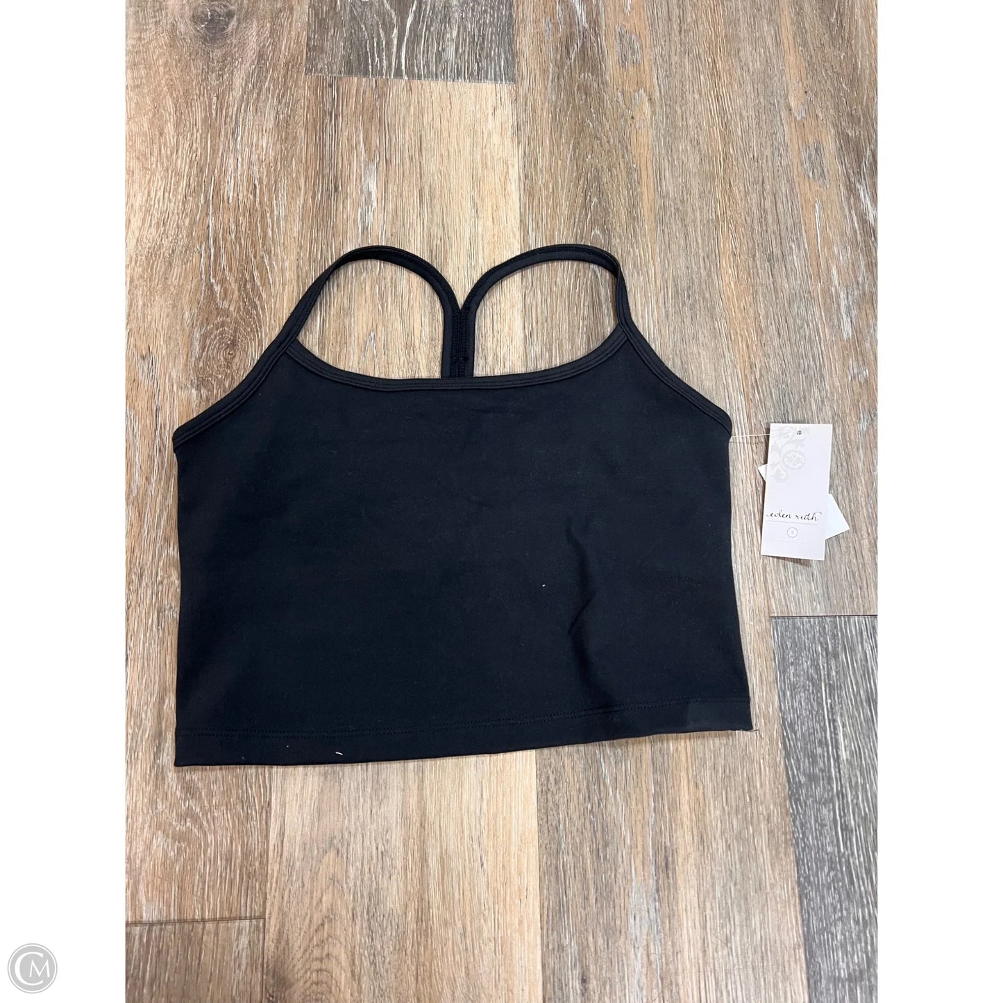 Athletic Bra Tank By Eden Ruth In Black, Size: S