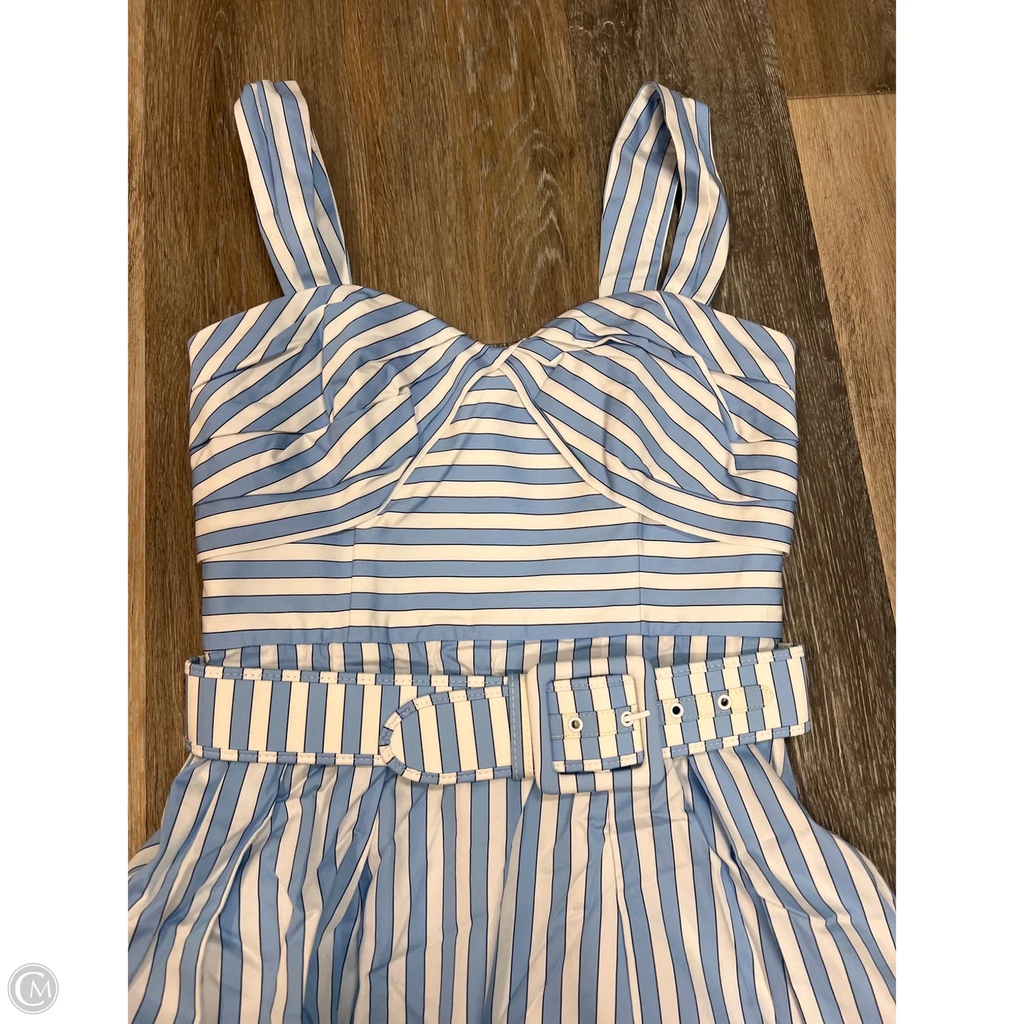 Dress Party Short By Rebecca Vallance In Striped Pattern, Size: 4