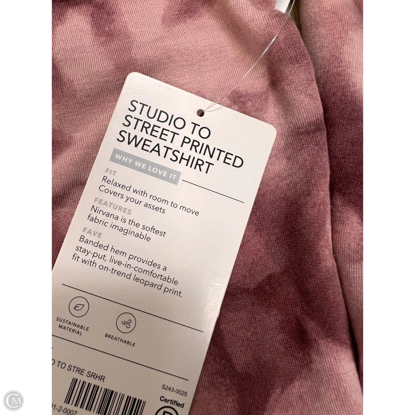 Athletic Sweatshirt Crewneck By Athleta In Pink, Size: 2x