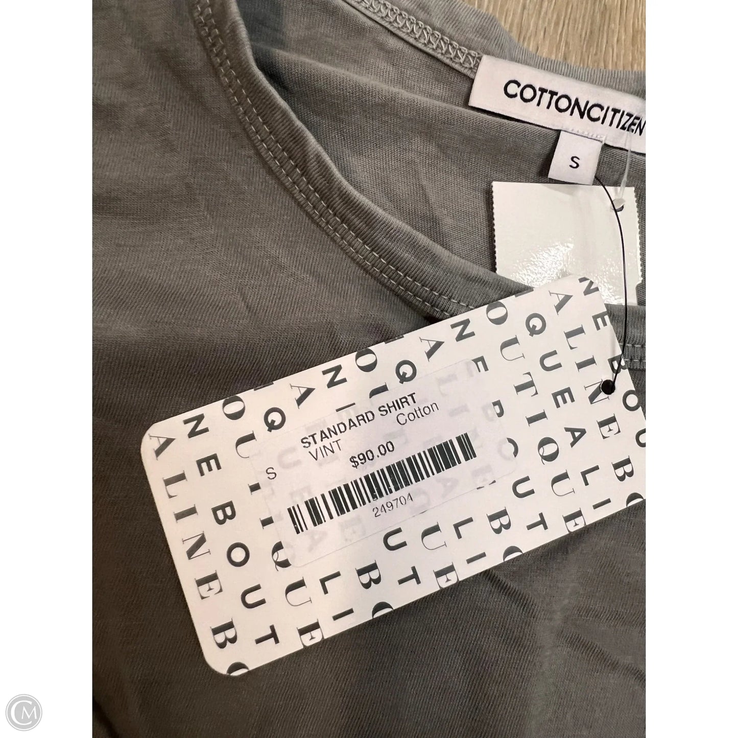 Top Long Sleeve By Cotton Citizen In Grey, Size: S