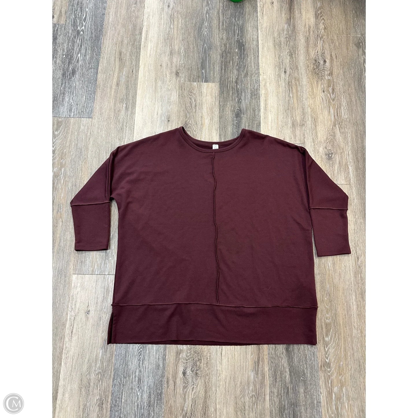 Top Long Sleeve By Spanx In Purple, Size: L