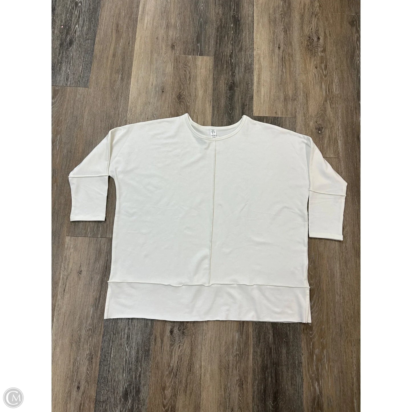 Athletic Sweatshirt Crewneck By Spanx In White, Size: L