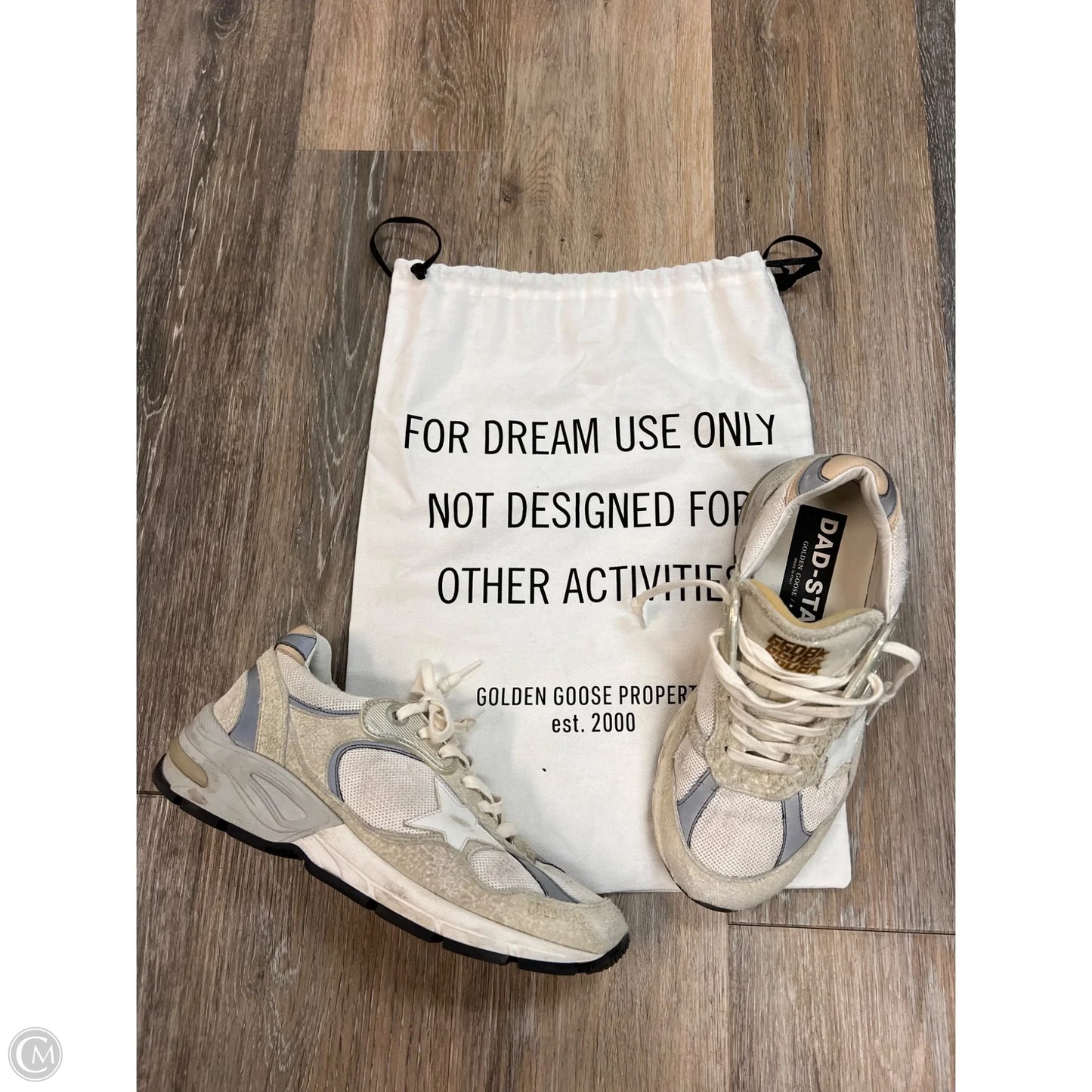 Shoes Luxury Designer By Golden Goose In Grey, Size: 7