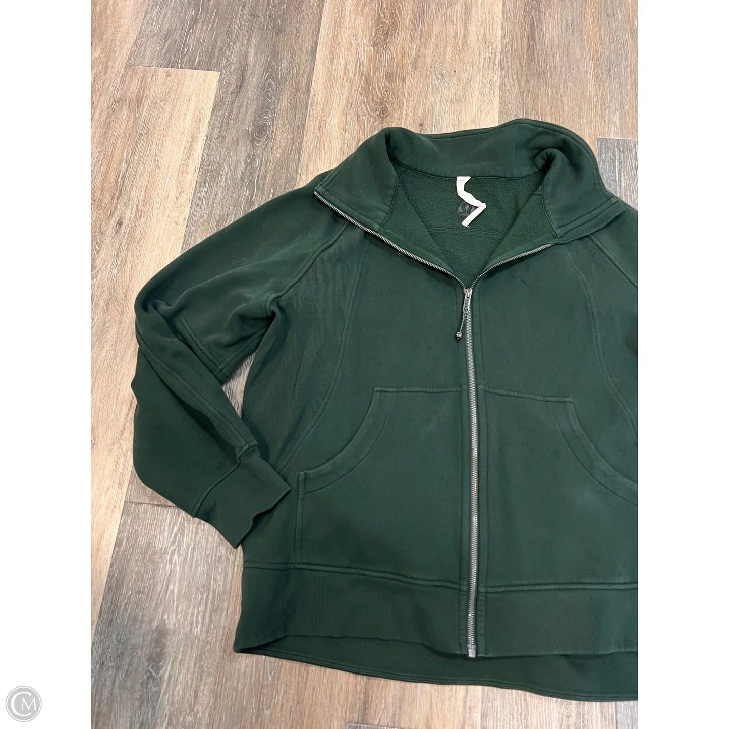 Athletic Sweatshirt Collar By Lululemon In Green, Size: Xl