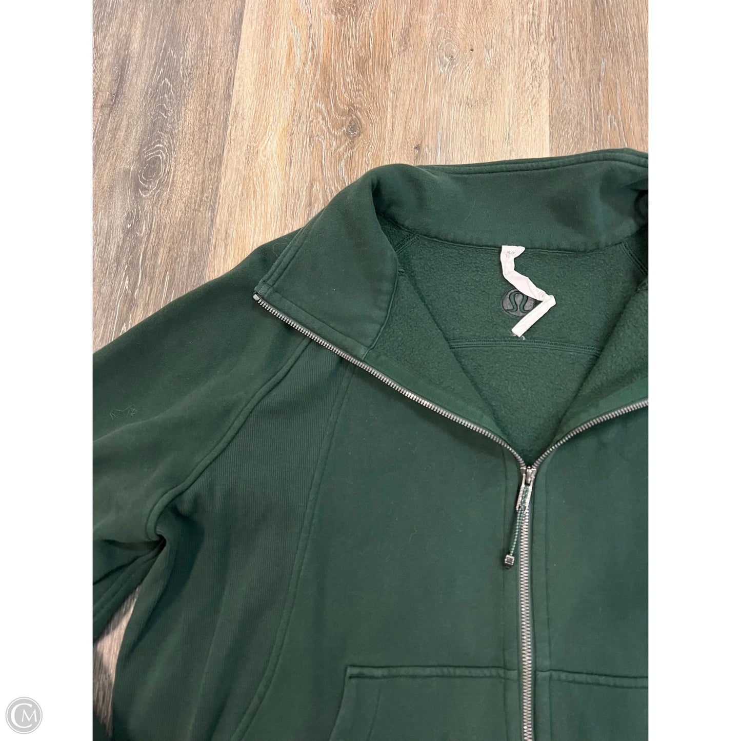 Athletic Sweatshirt Collar By Lululemon In Green, Size: Xl