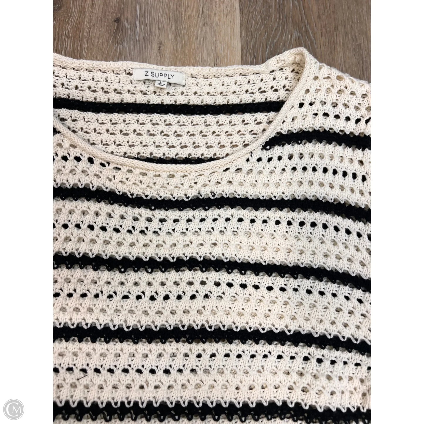 -Sweater By Z Supply In Striped Pattern, Size: L