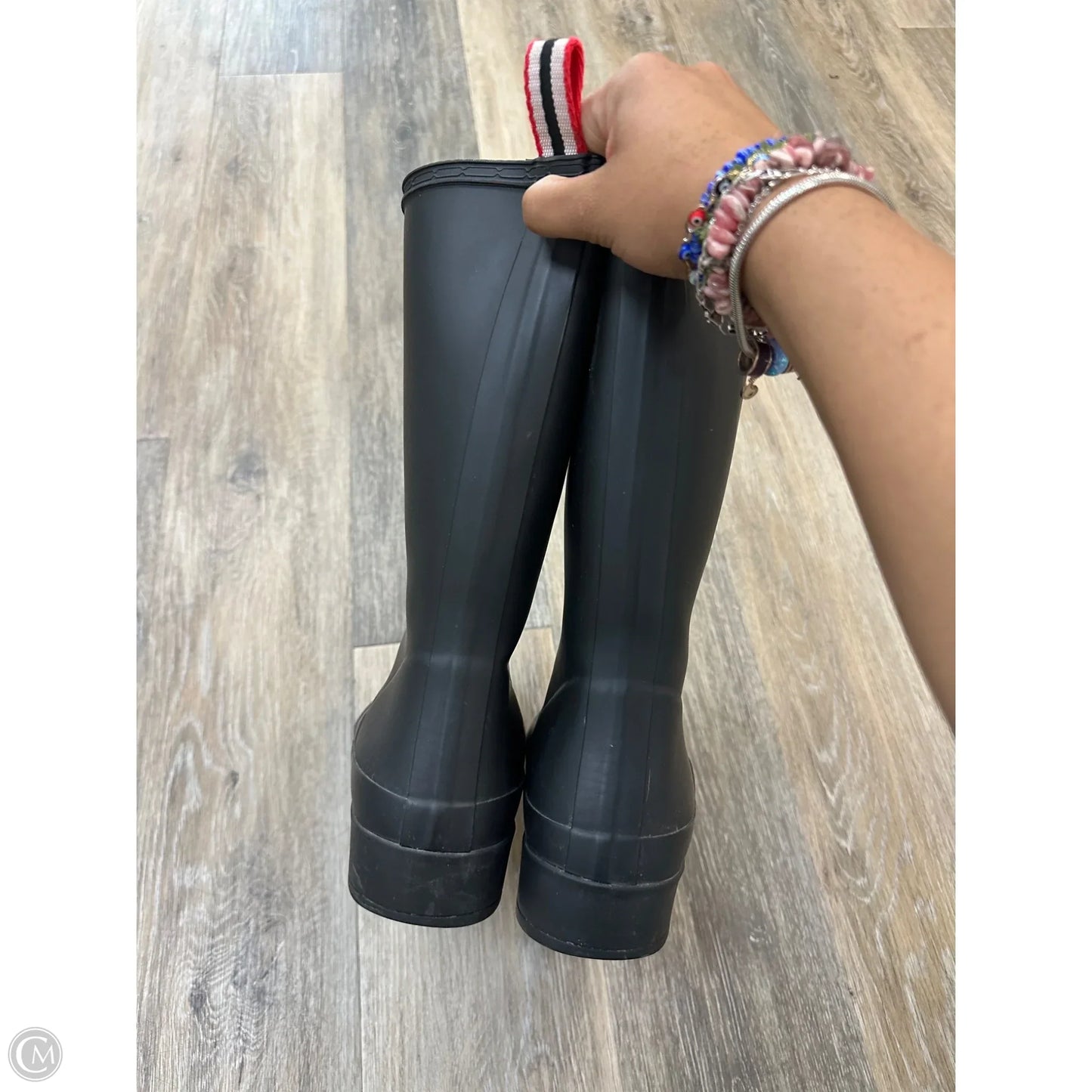 Boots Rain By Hunter In Black, Size: 7