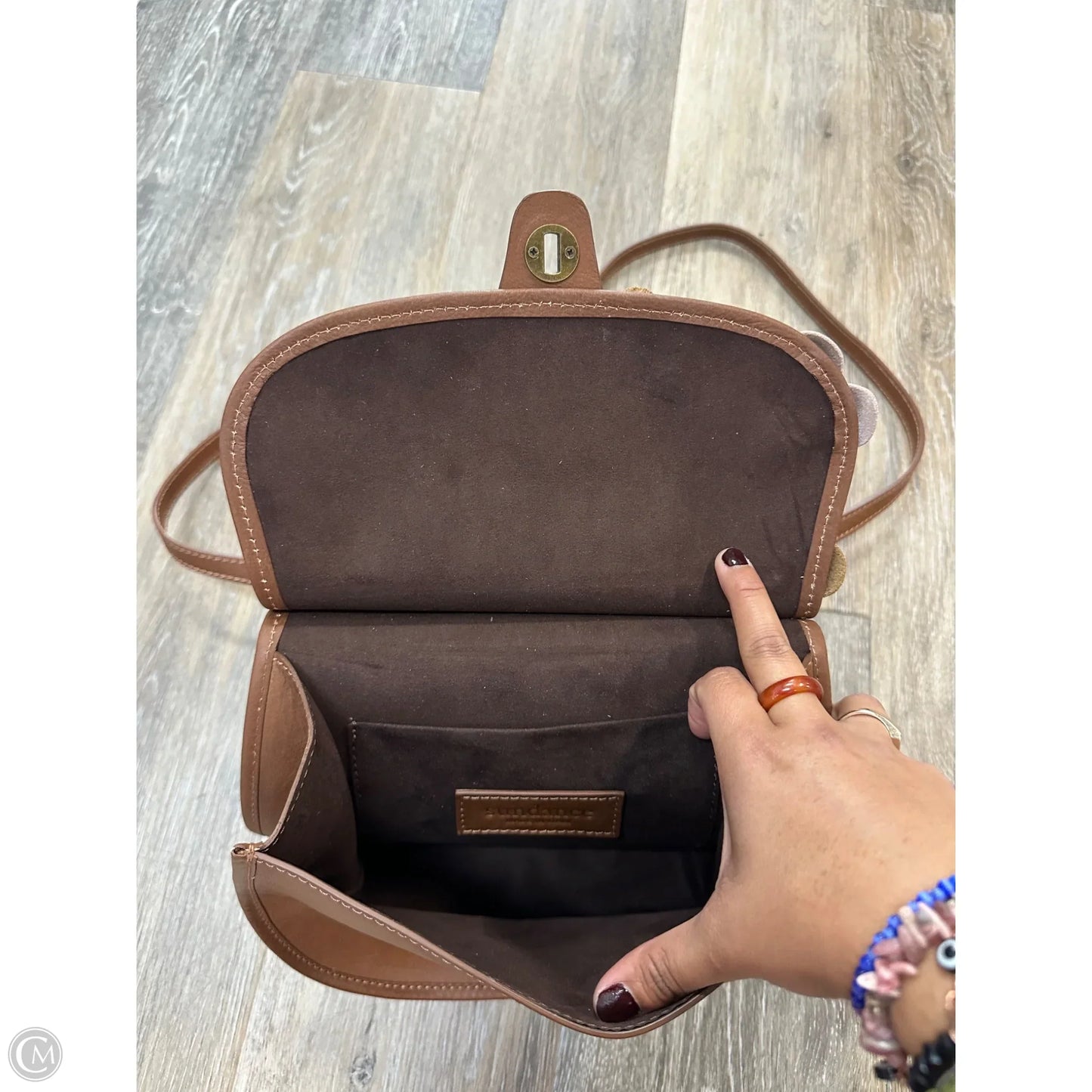 Handbag Leather By Sundance, Size: Medium