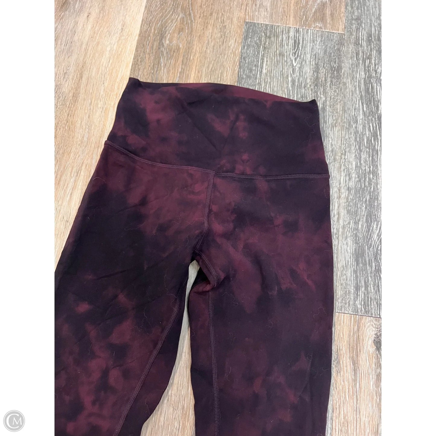 Athletic Leggings By Lululemon In Tie Dye Print, Size: 4