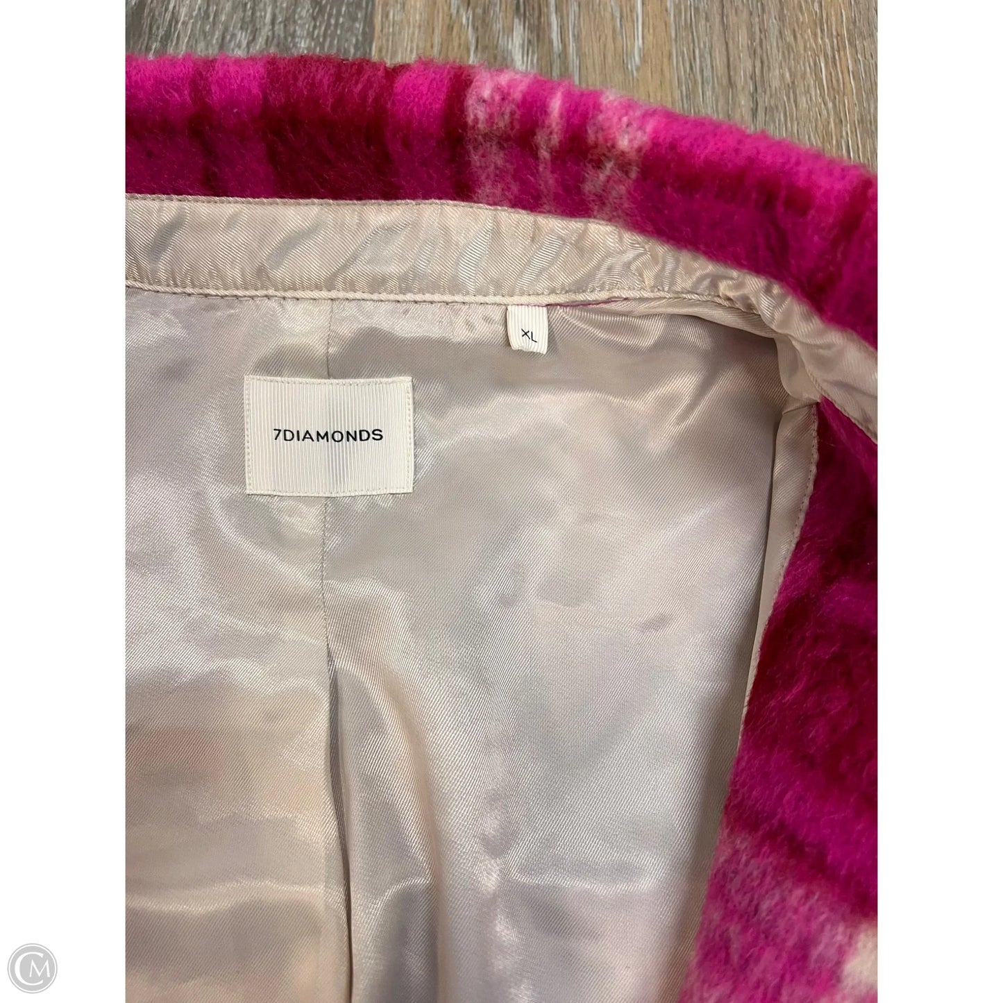 Jacket Shirt By 7 Diamonds In Plaid Pattern, Size: Xl