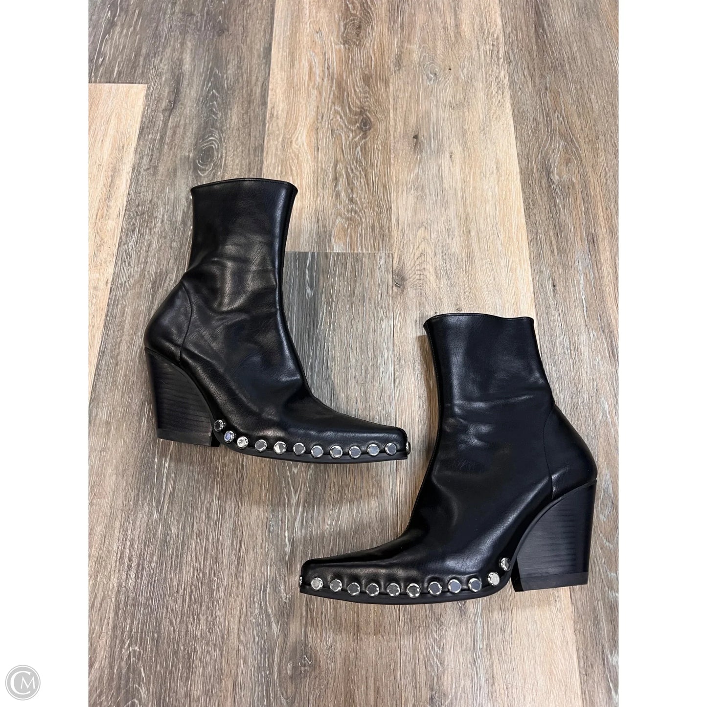 Boots Ankle Heels By Jeffrey Campbell In Black, Size: 9.5