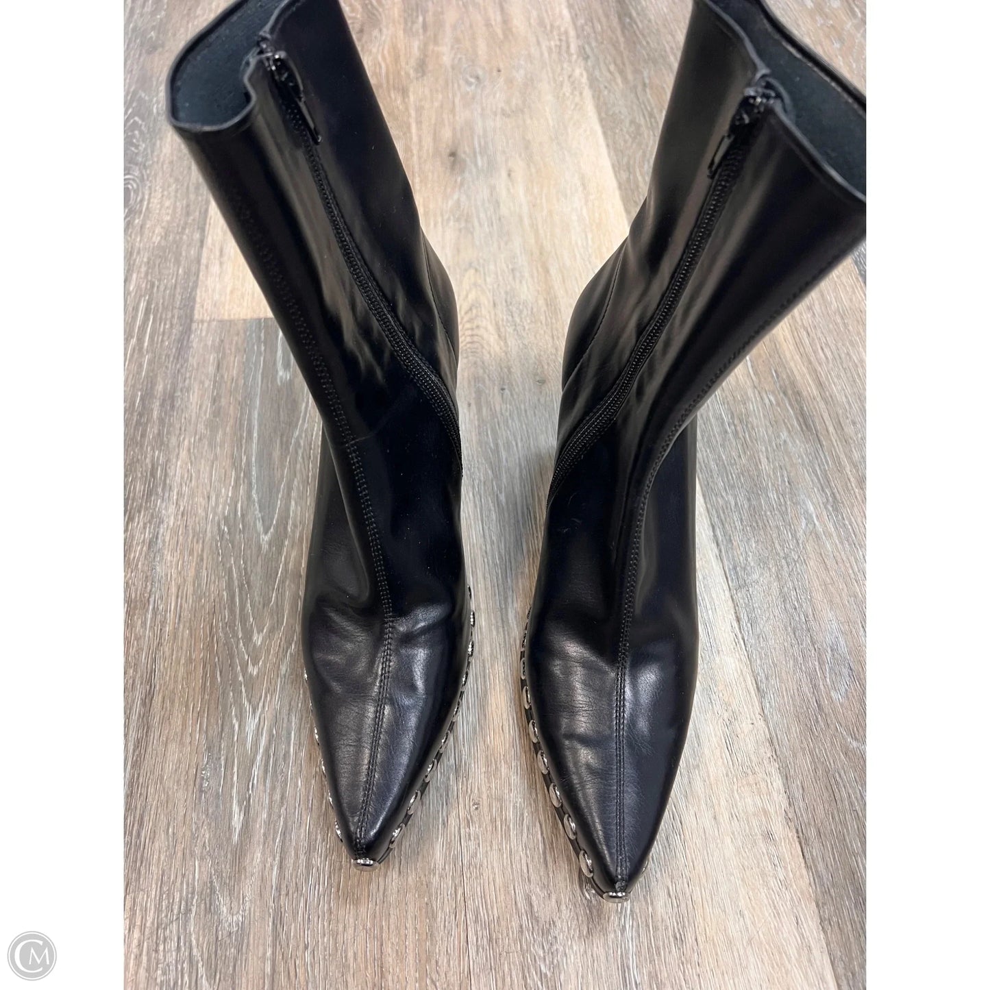 Boots Ankle Heels By Jeffrey Campbell In Black, Size: 9.5