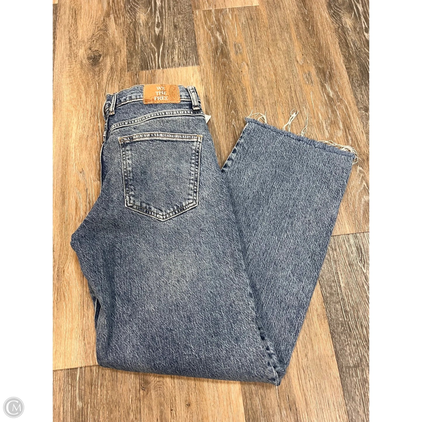 Jeans Wide Leg By We The Free In Blue Denim, Size: 4