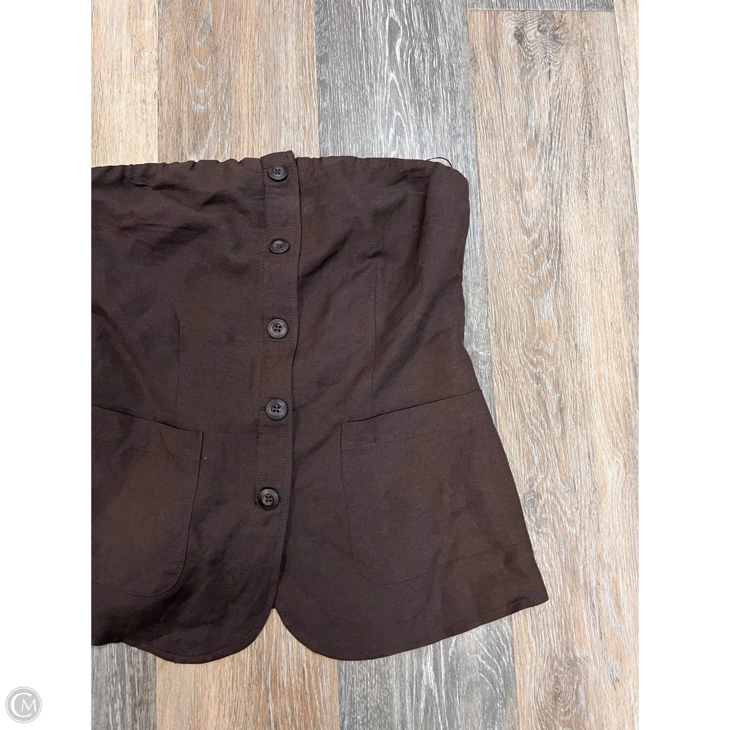 Top Sleeveless By Evereve In Brown, Size: Xs