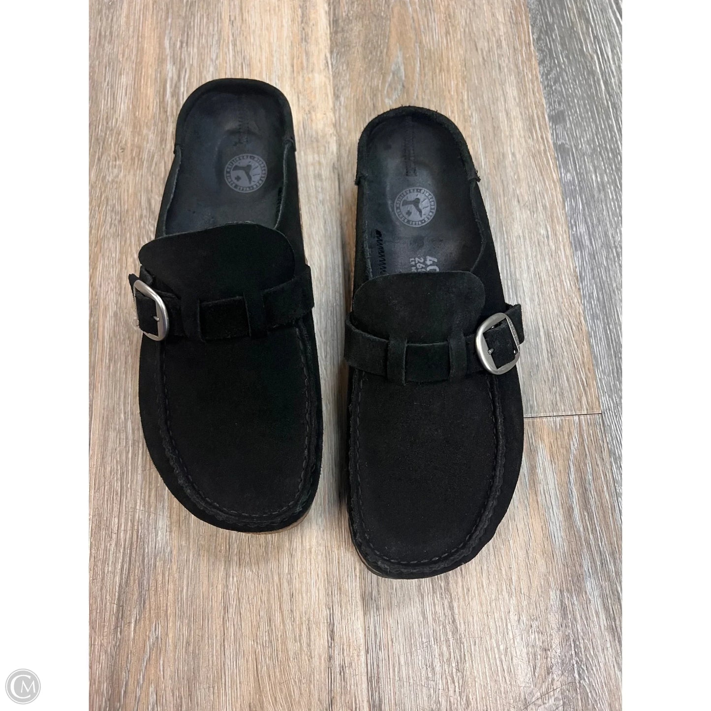 Shoes Flats By Birkenstock In Black, Size: 9