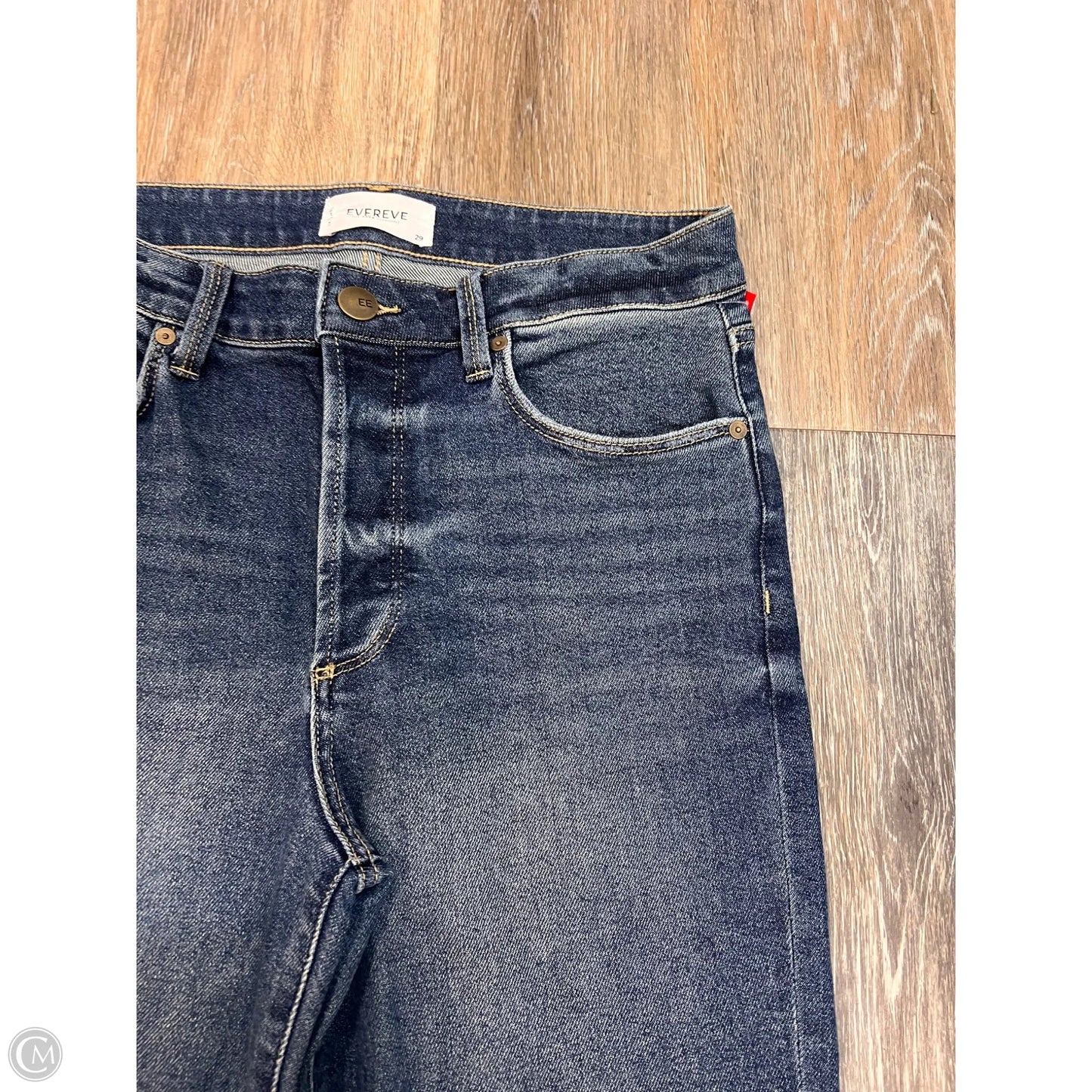 Jeans Straight By Evereve In Blue Denim, Size: 8