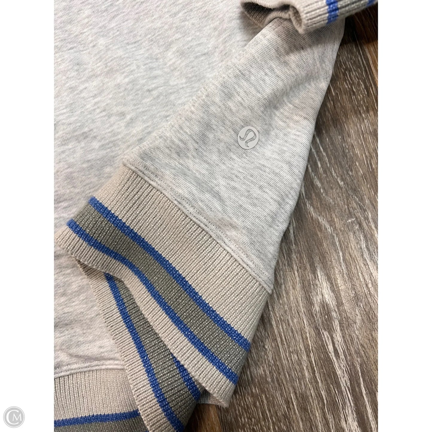 Athletic Sweatshirt Crewneck By Lululemon In Grey, Size: M/L