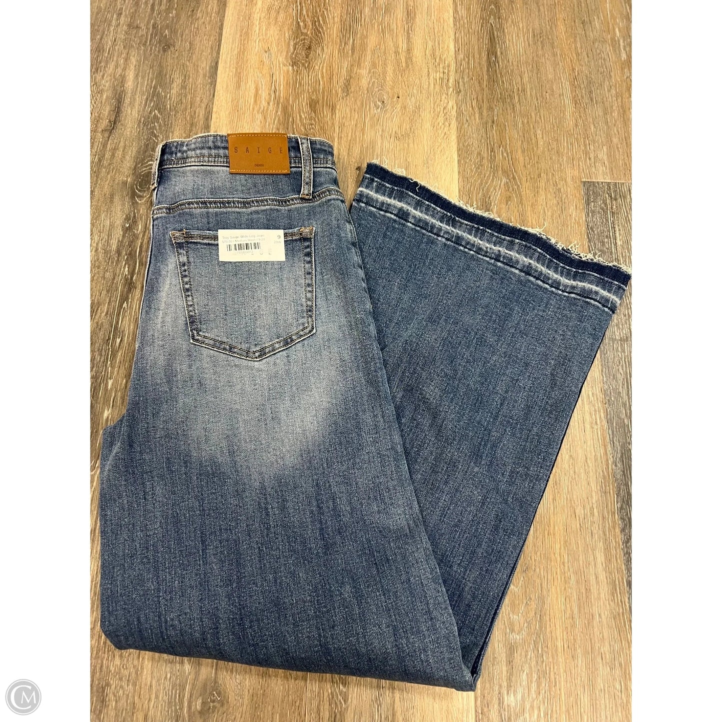 Jeans Wide Leg By Saige In Blue Denim, Size: 8/29