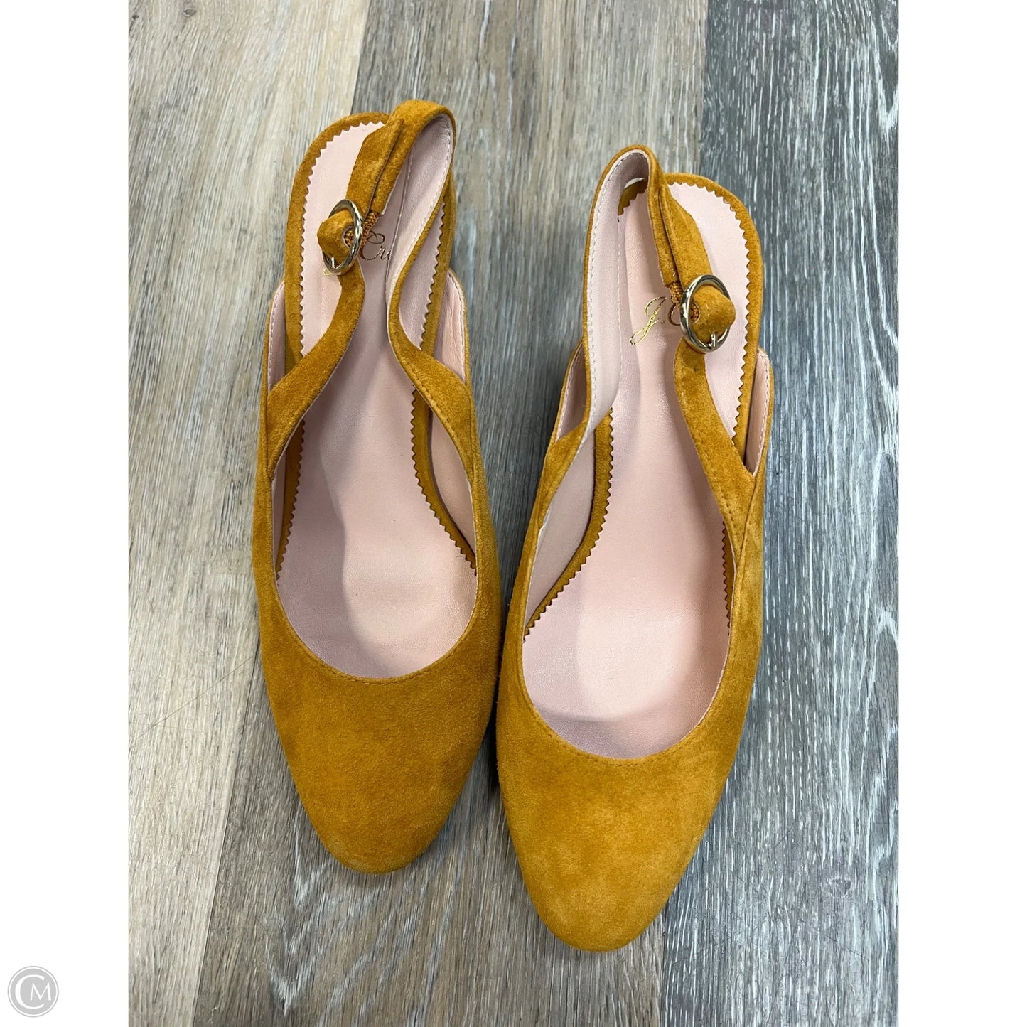 Shoes Heels Block By J. Crew In Yellow, Size: 7