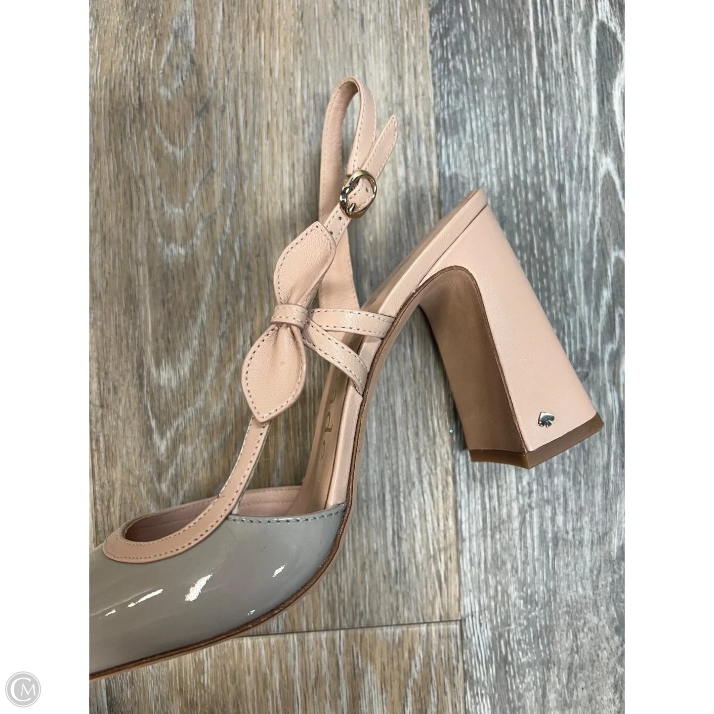 Shoes Designer By Kate Spade In Grey & Tan, Size: 7