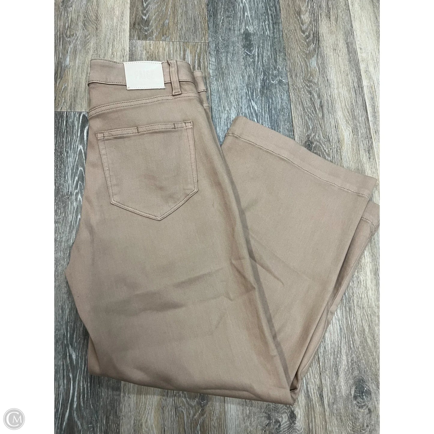 Jeans Wide Leg By Paige In Tan Denim, Size: 8