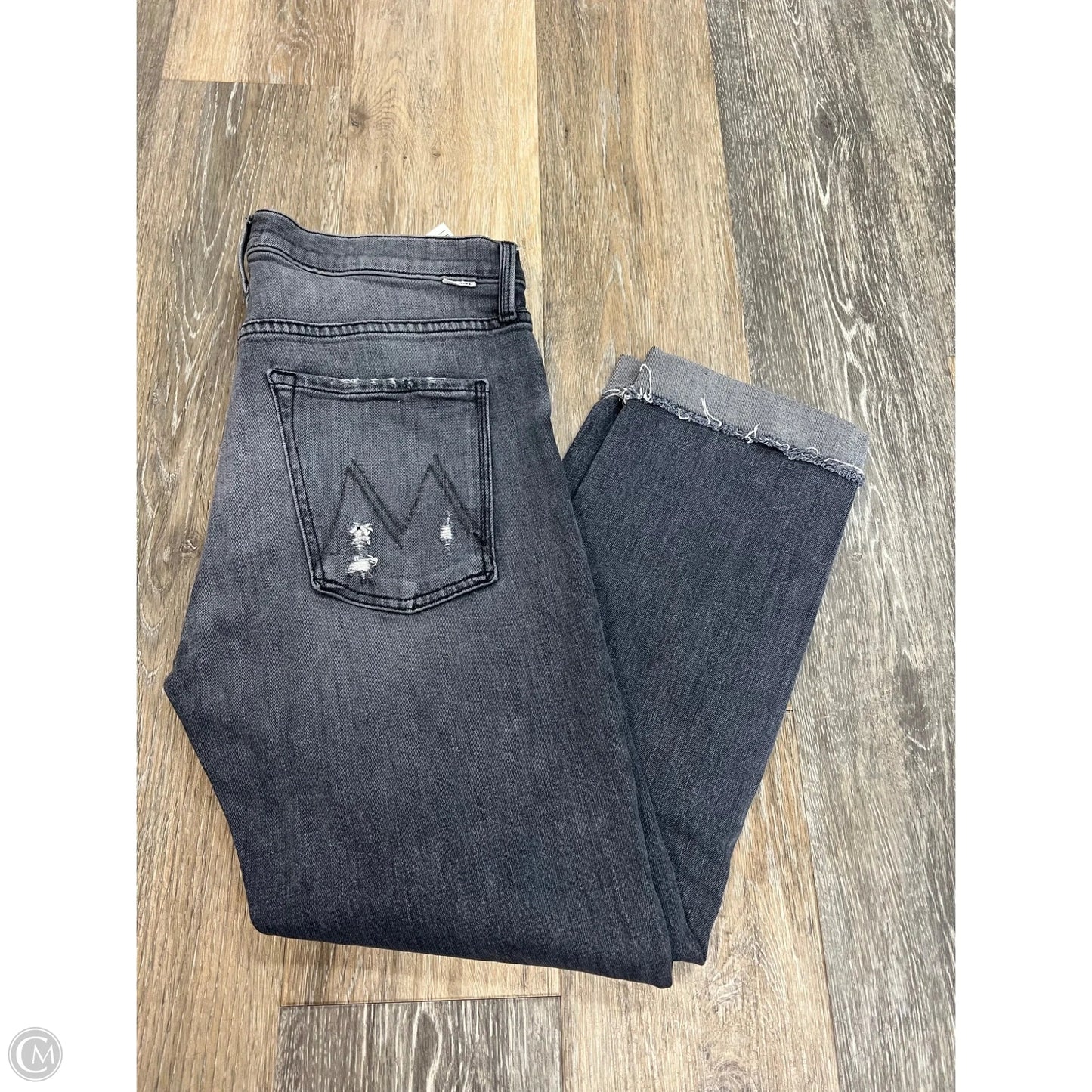 Jeans Straight By Mother In Grey Denim, Size: 2