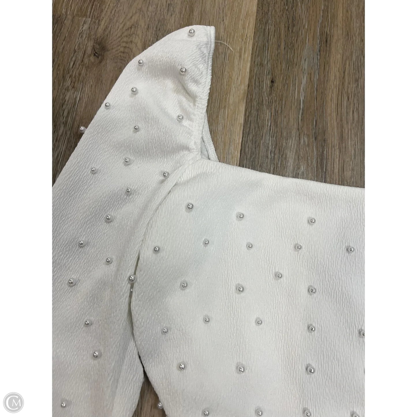 Blouse Long Sleeve By Windsor In White, Size: M