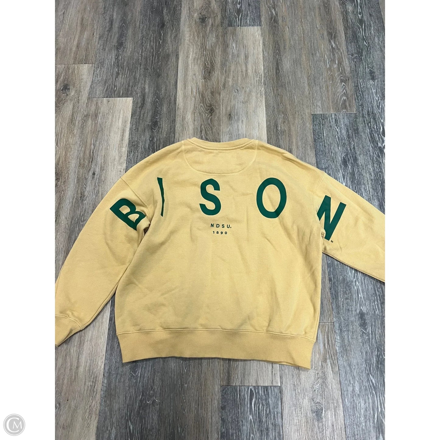 Athletic Sweatshirt By GAMEDAY Social In Yellow, Size: S